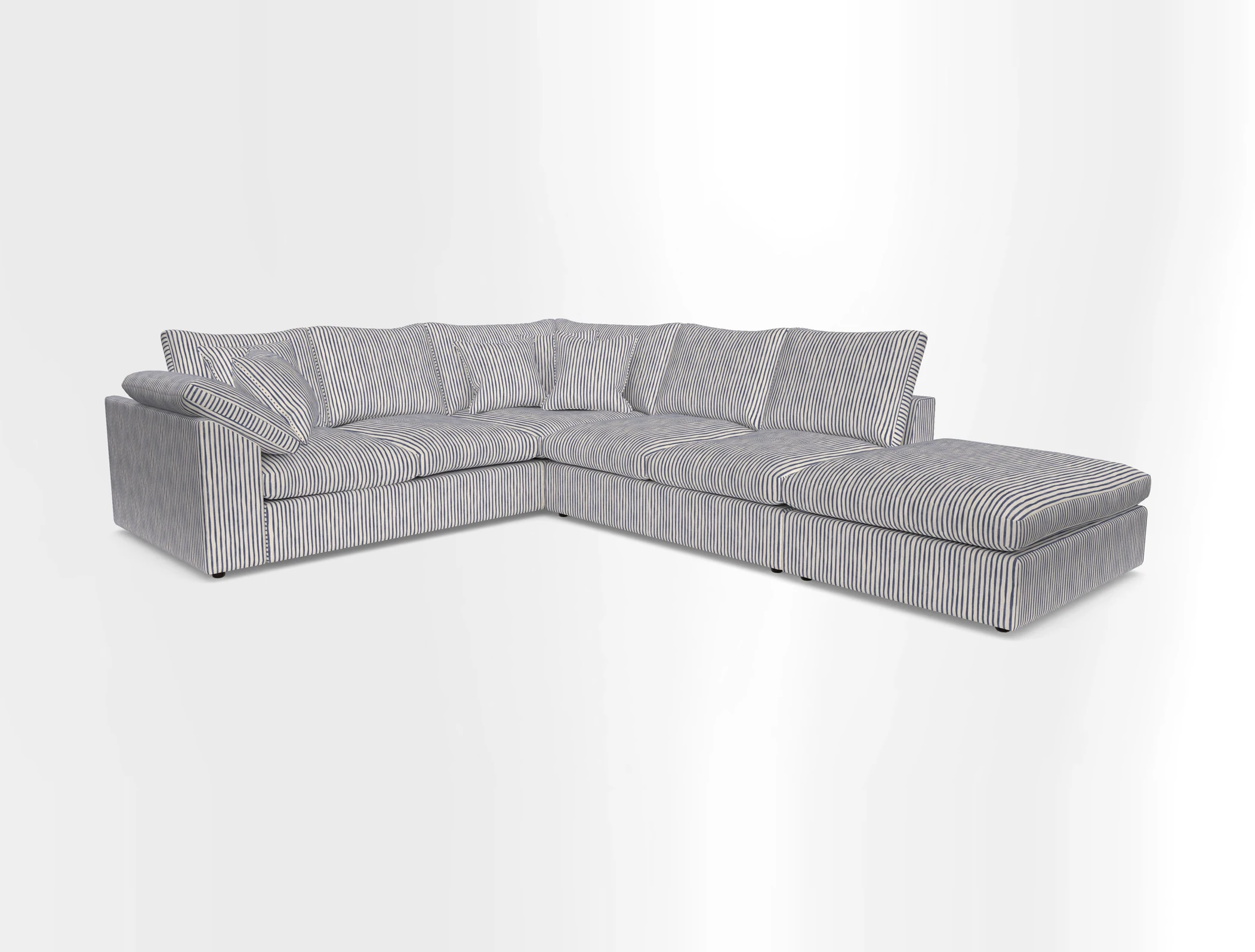 Big Softie Sloped Arm Large Corner Group LHF in Sahara Chalk