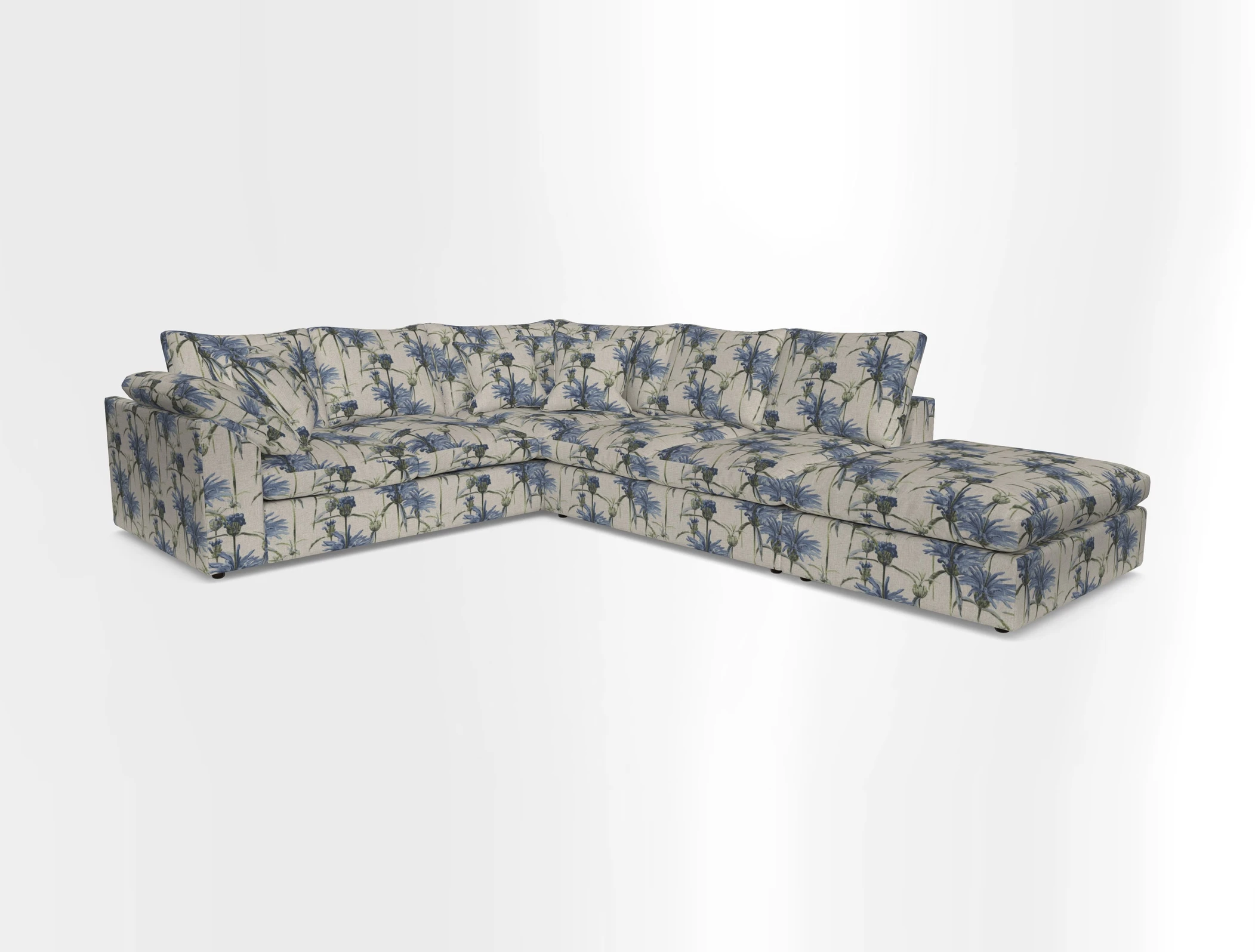 Big Softie Sloped Arm Large Corner Group LHF in Sahara Chalk