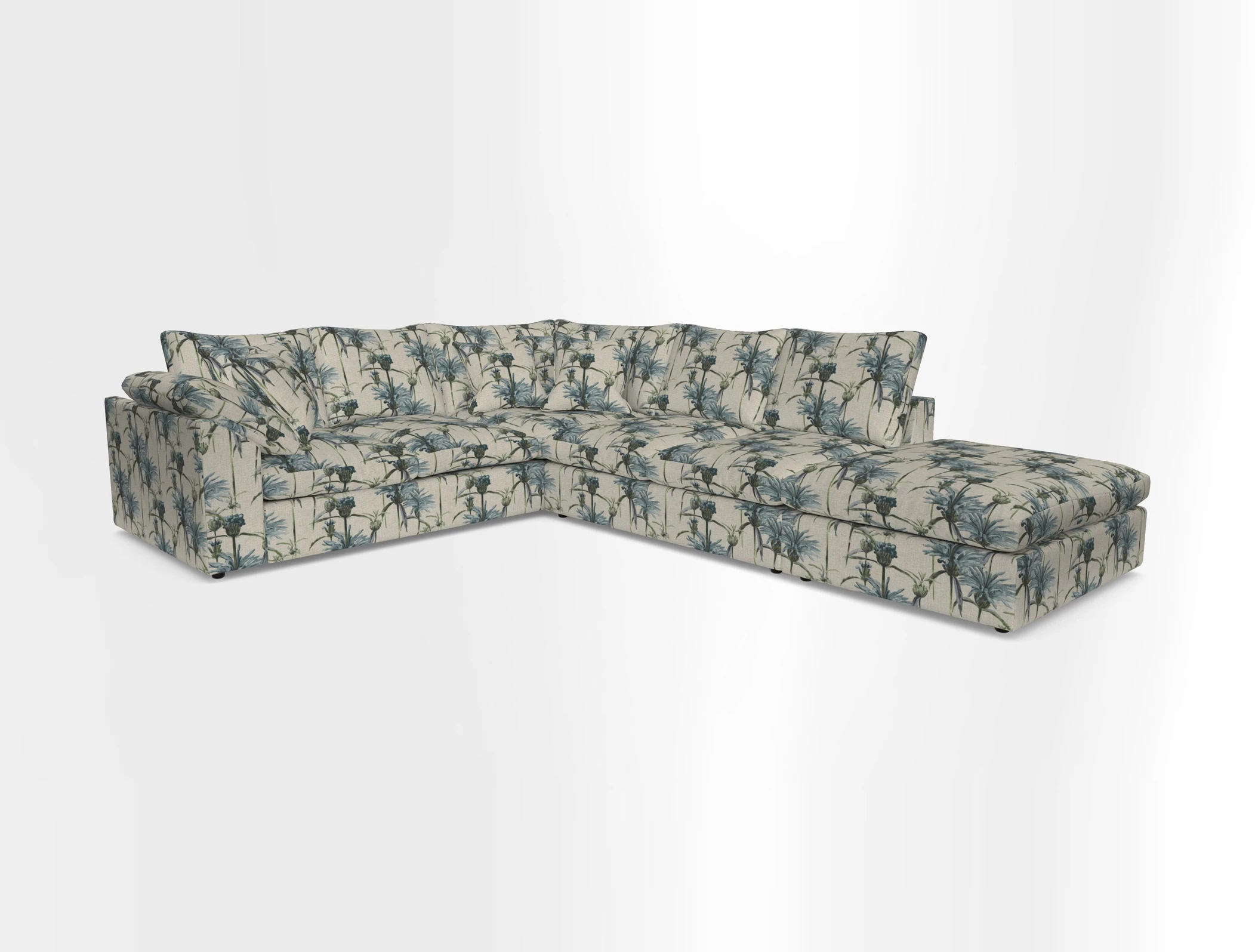 Big Softie Sloped Arm Large Corner Group LHF in Sahara Chalk
