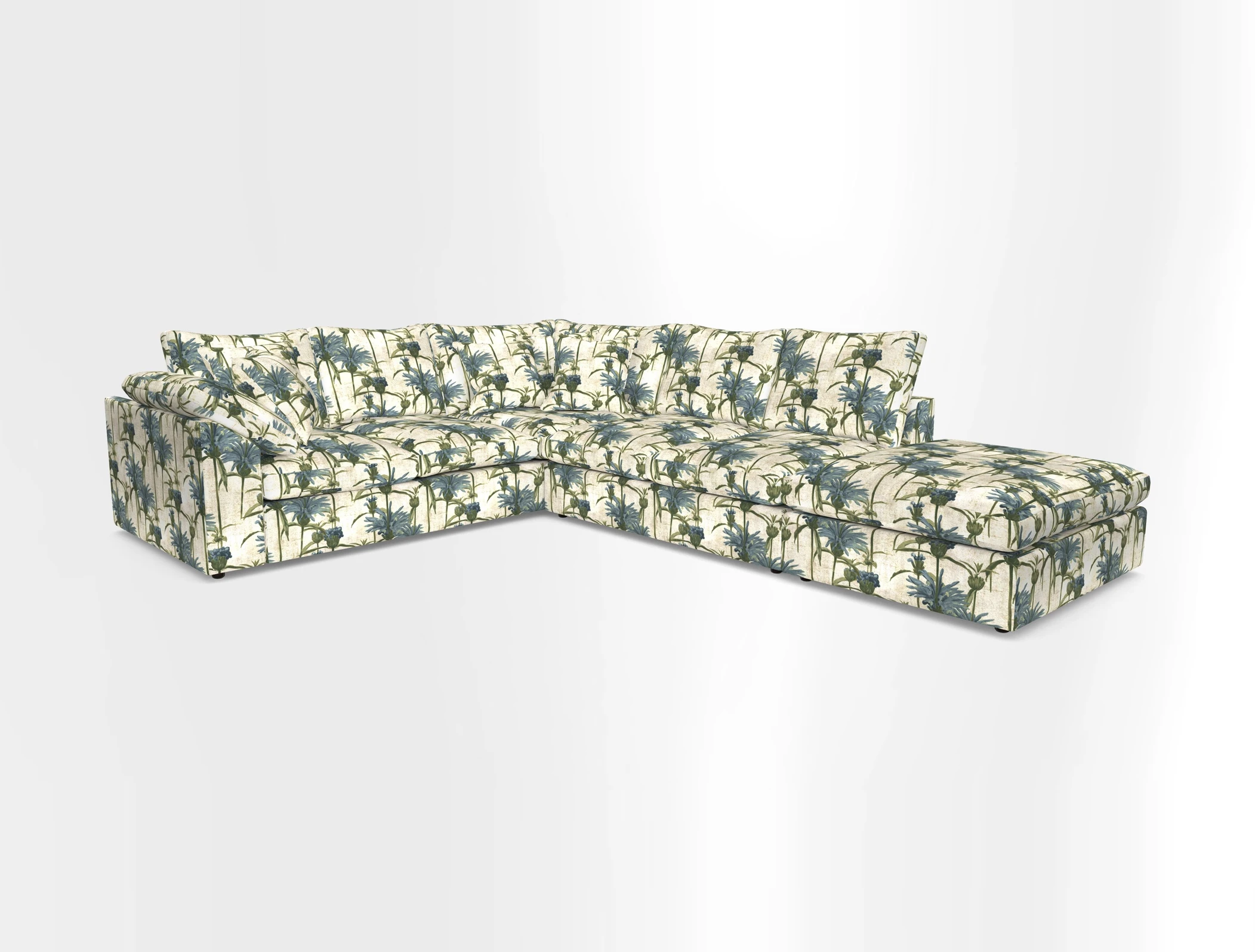 Big Softie Sloped Arm Large Corner Group LHF in Sahara Chalk