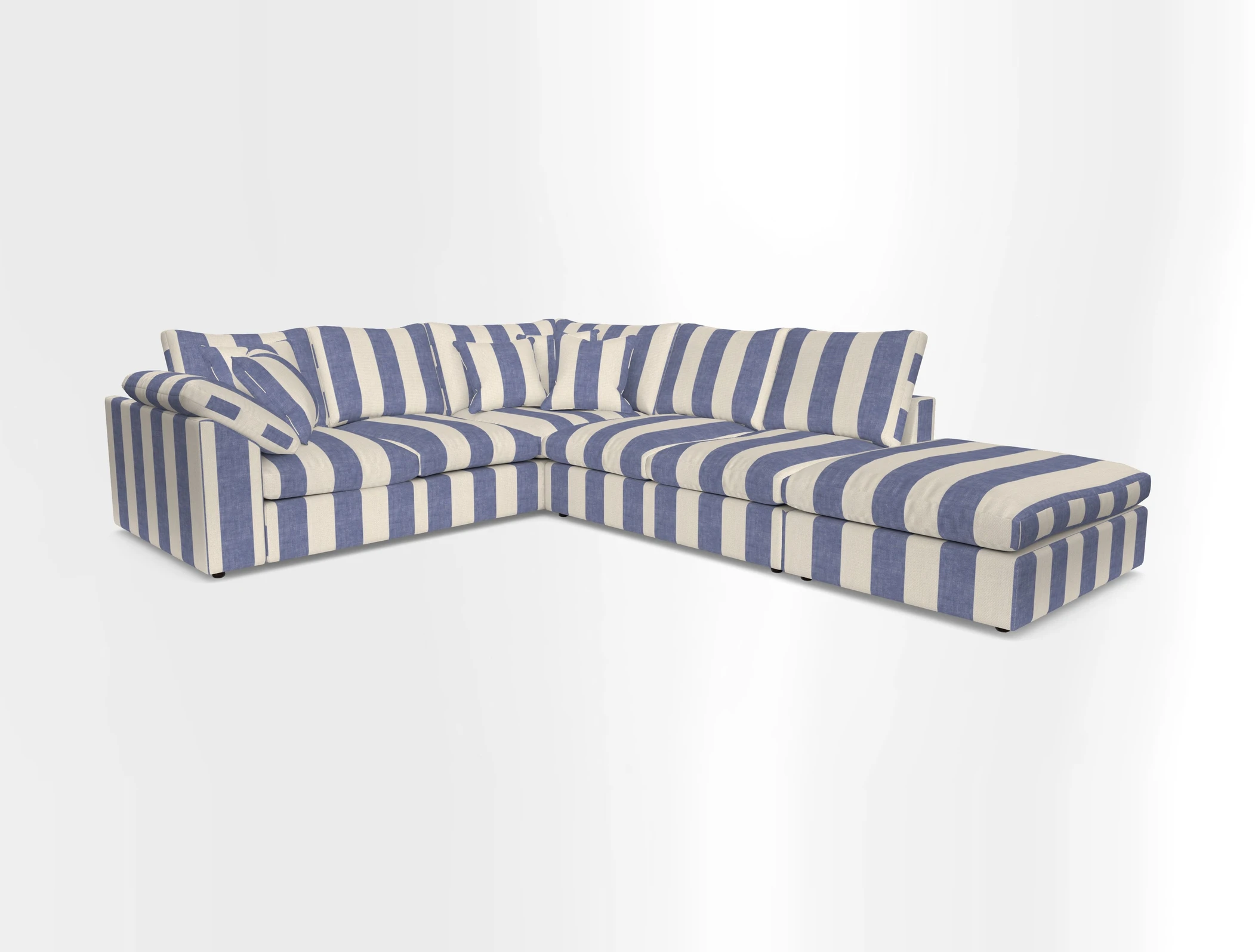 Big Softie Sloped Arm Large Corner Group LHF in Sahara Chalk