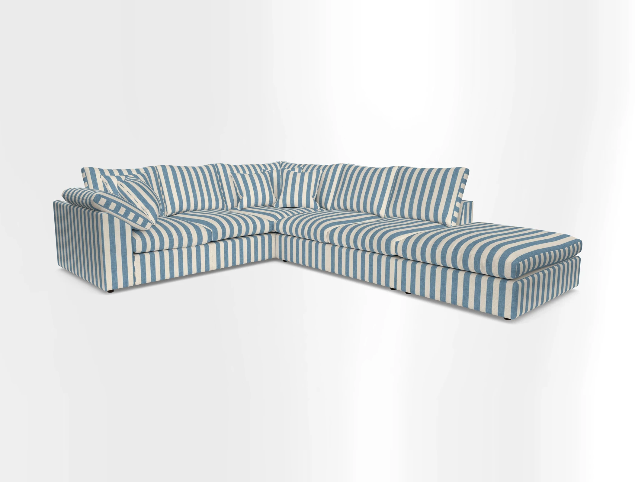 Big Softie Sloped Arm Large Corner Group LHF in Sahara Chalk