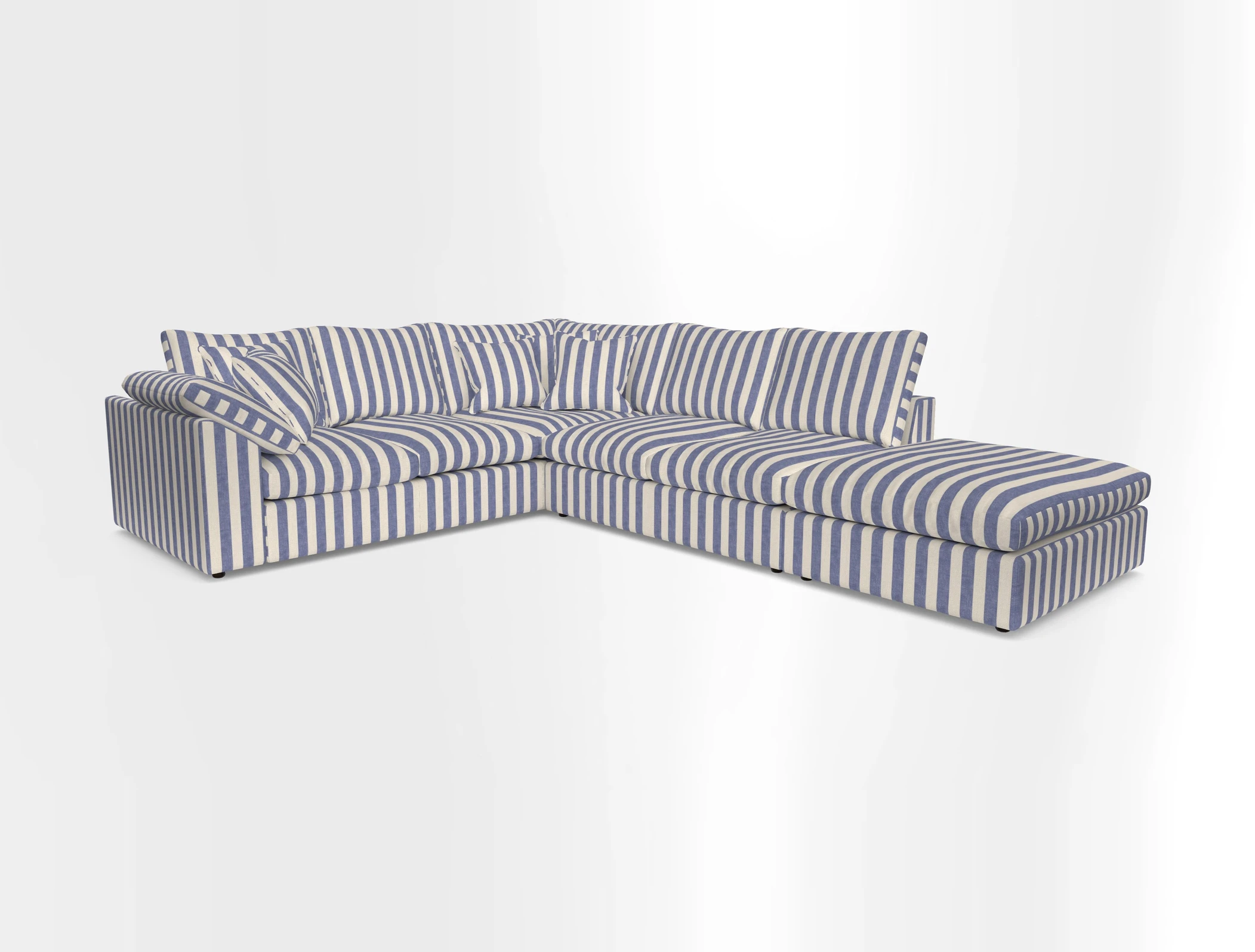 Big Softie Sloped Arm Large Corner Group LHF in Sahara Chalk