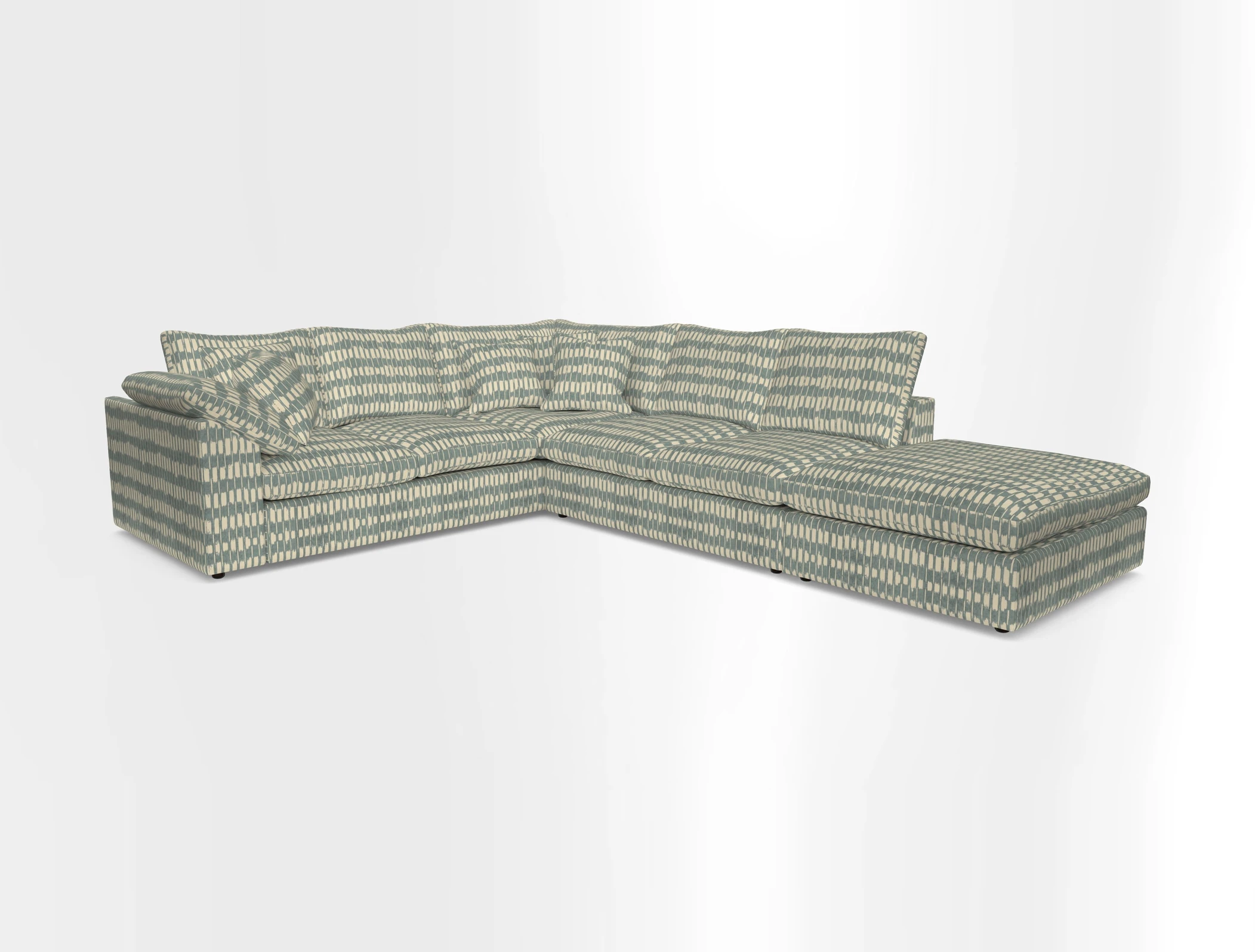 Big Softie Sloped Arm Large Corner Group LHF in Sahara Chalk