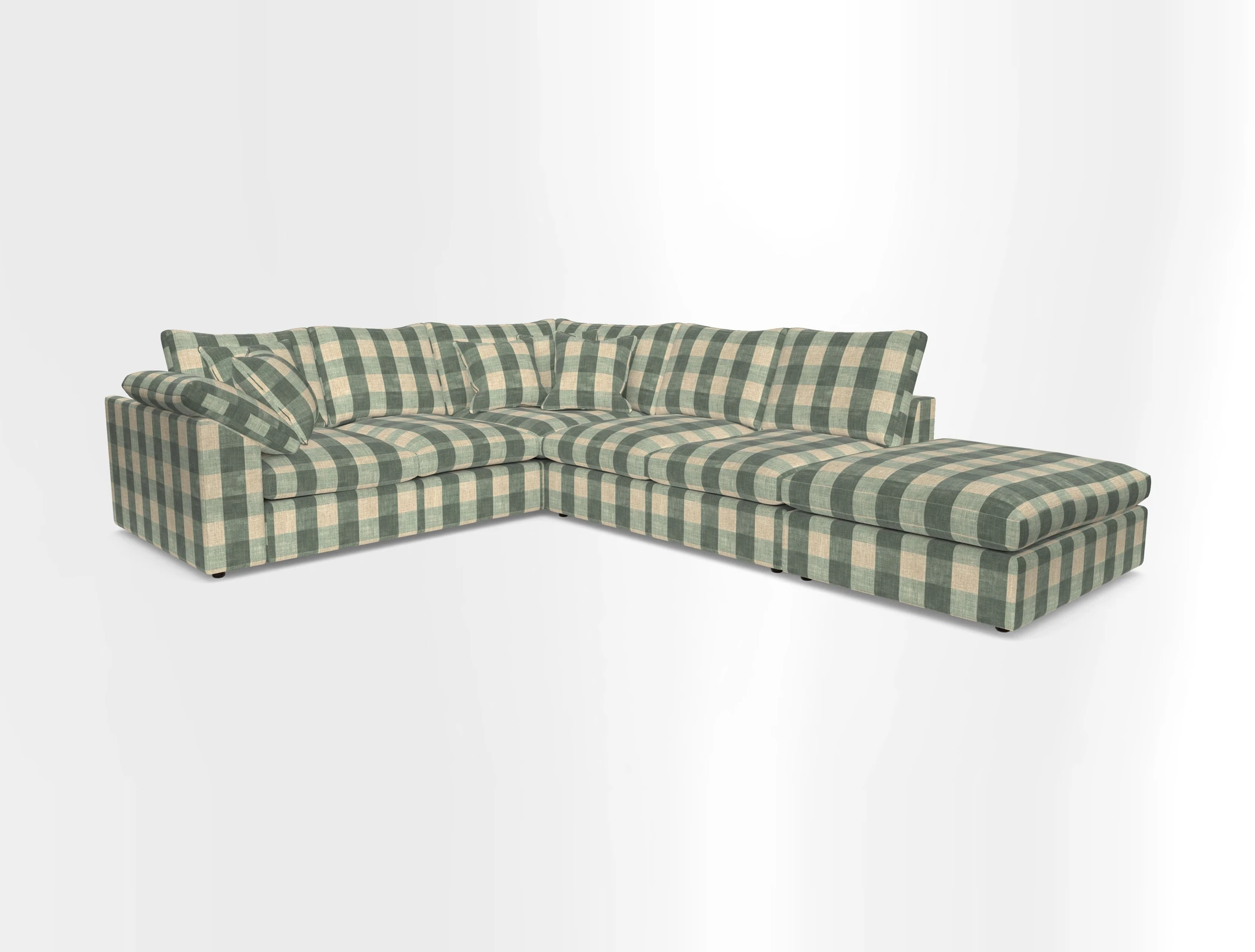 Big Softie Sloped Arm Large Corner Group LHF in Sahara Chalk