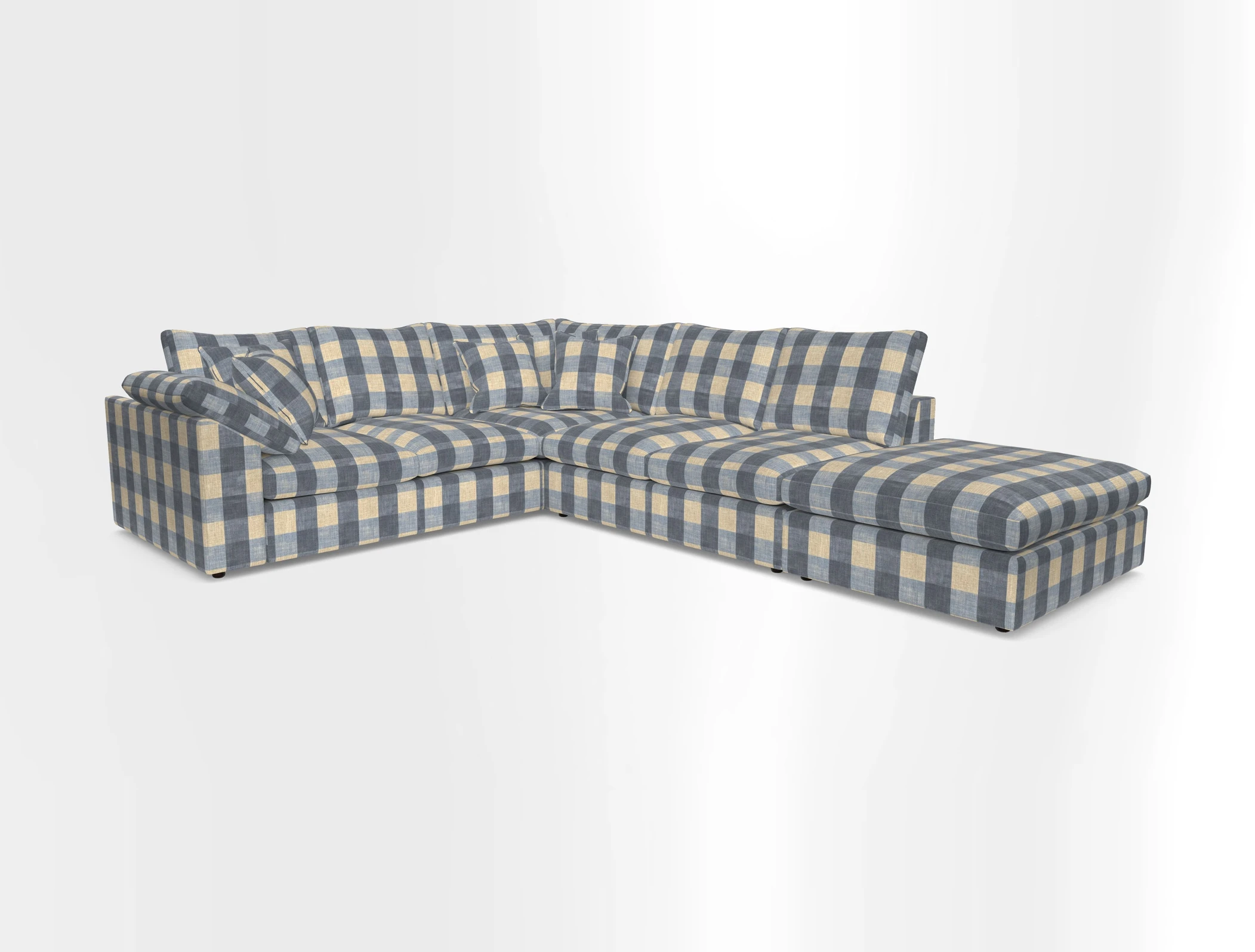 Big Softie Sloped Arm Large Corner Group LHF in Sahara Chalk