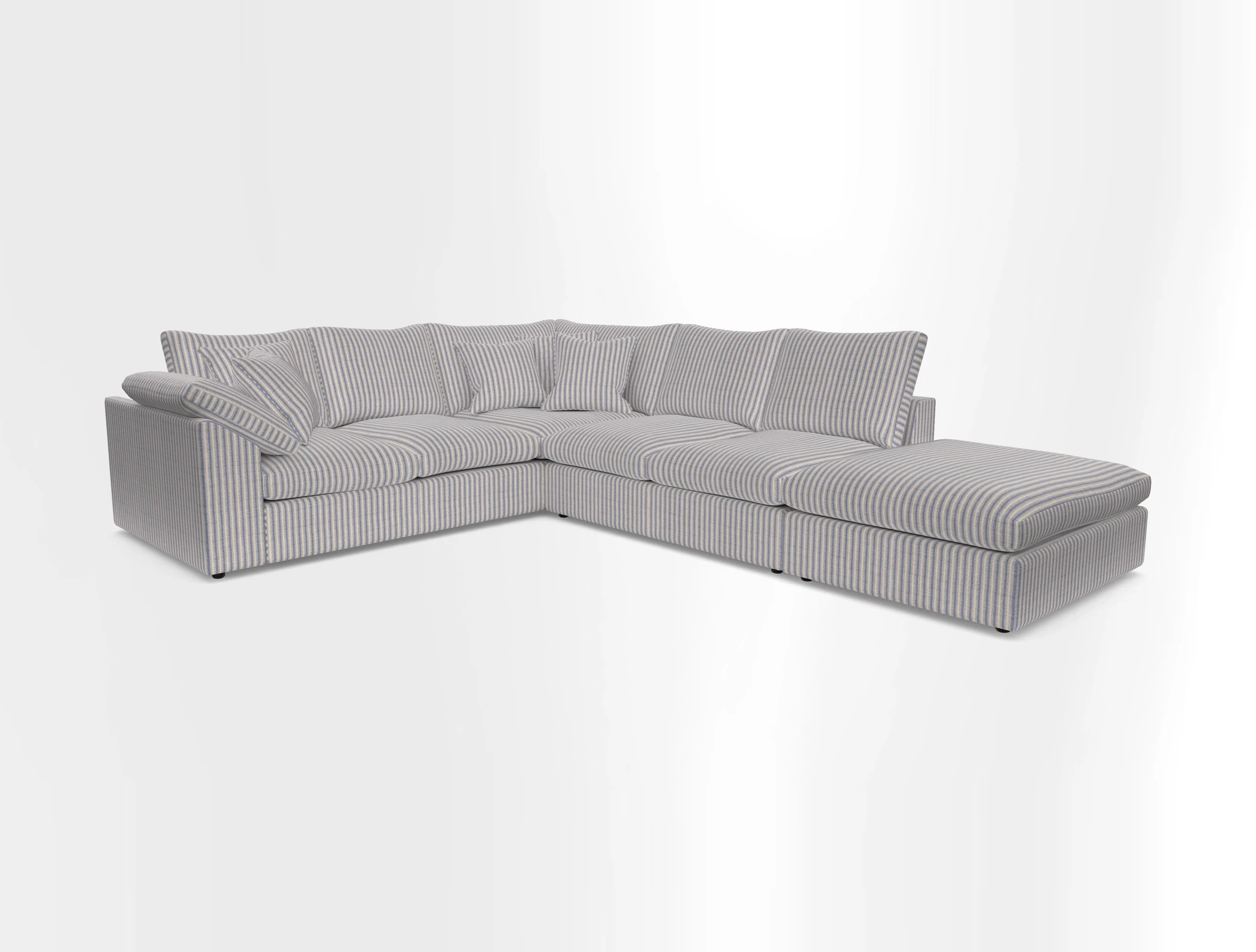 Big Softie Sloped Arm Large Corner Group LHF in Sahara Chalk