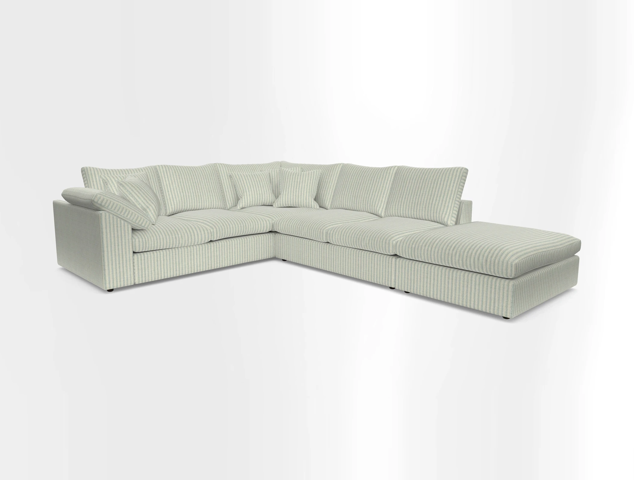 Big Softie Sloped Arm Large Corner Group LHF in Sahara Chalk
