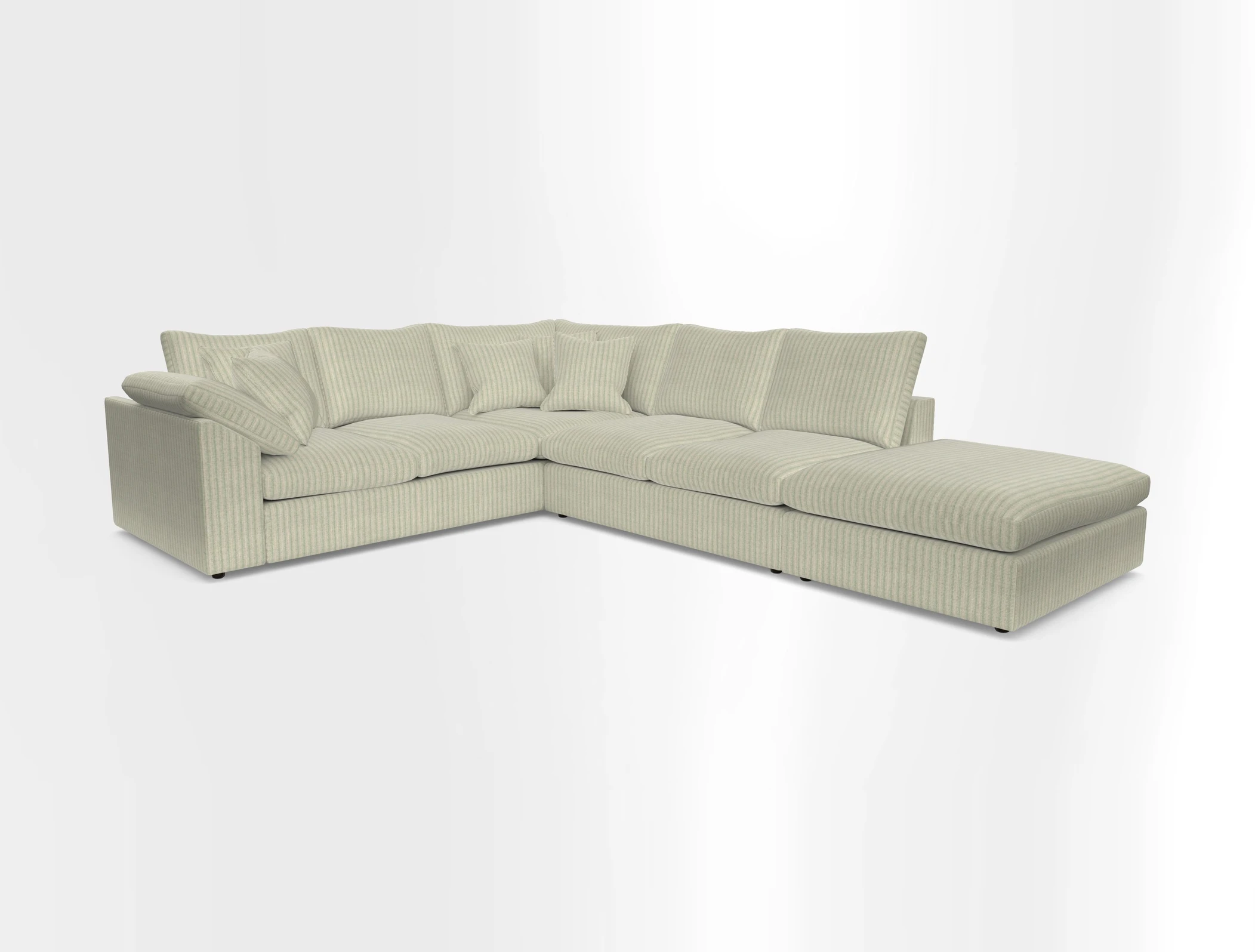 Big Softie Sloped Arm Large Corner Group LHF in Sahara Chalk