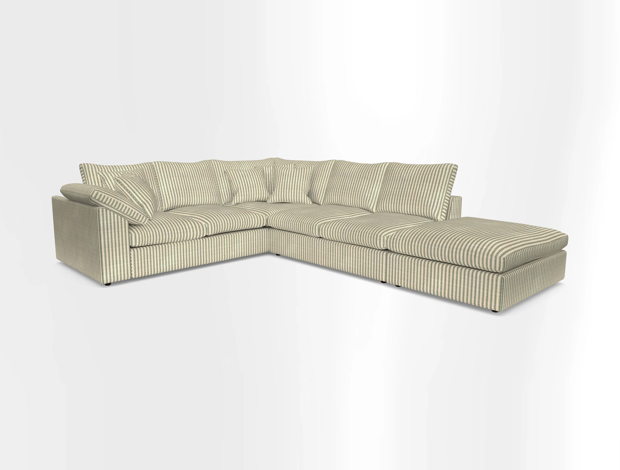 Big Softie Sloped Arm Large Corner Group LHF in Sahara Chalk