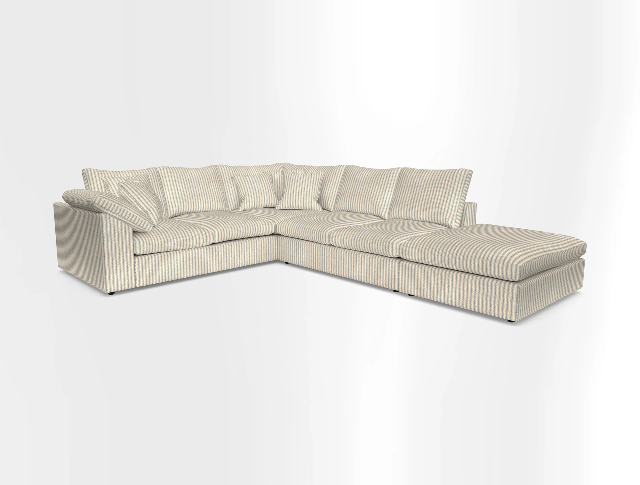 Big Softie Sloped Arm Large Corner Group LHF in Sahara Chalk