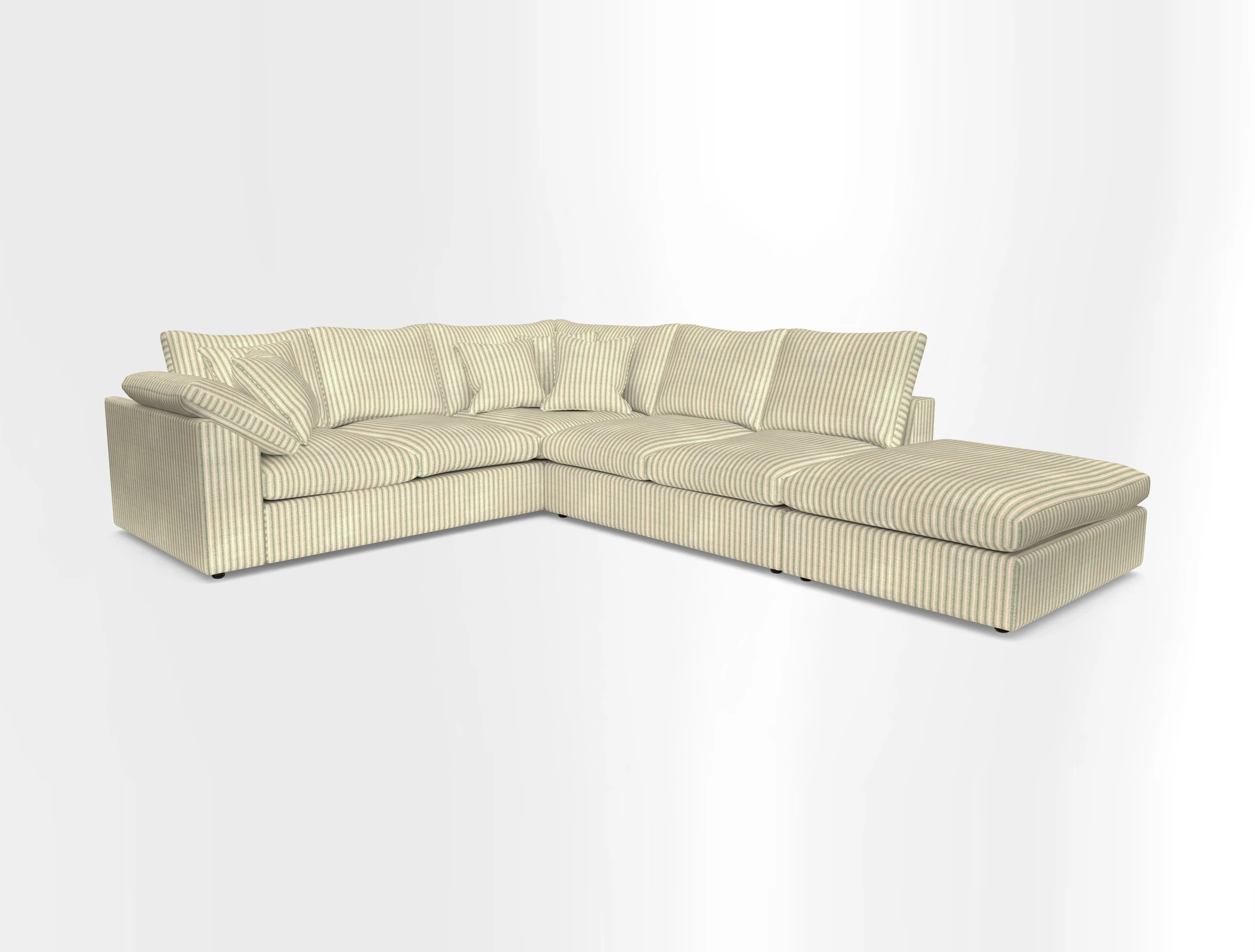 Big Softie Sloped Arm Large Corner Group LHF in Sahara Chalk