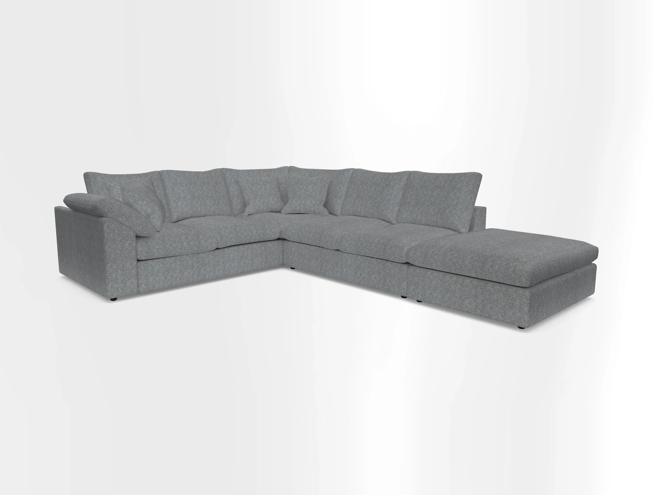Big Softie Sloped Arm Large Corner Group LHF in Sahara Chalk