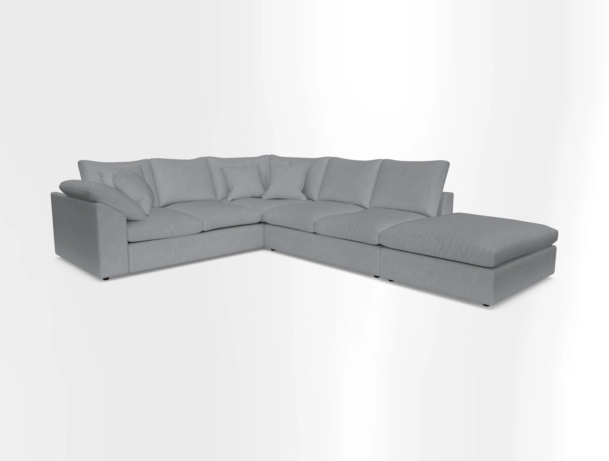 Big Softie Sloped Arm Large Corner Group LHF in Sahara Chalk