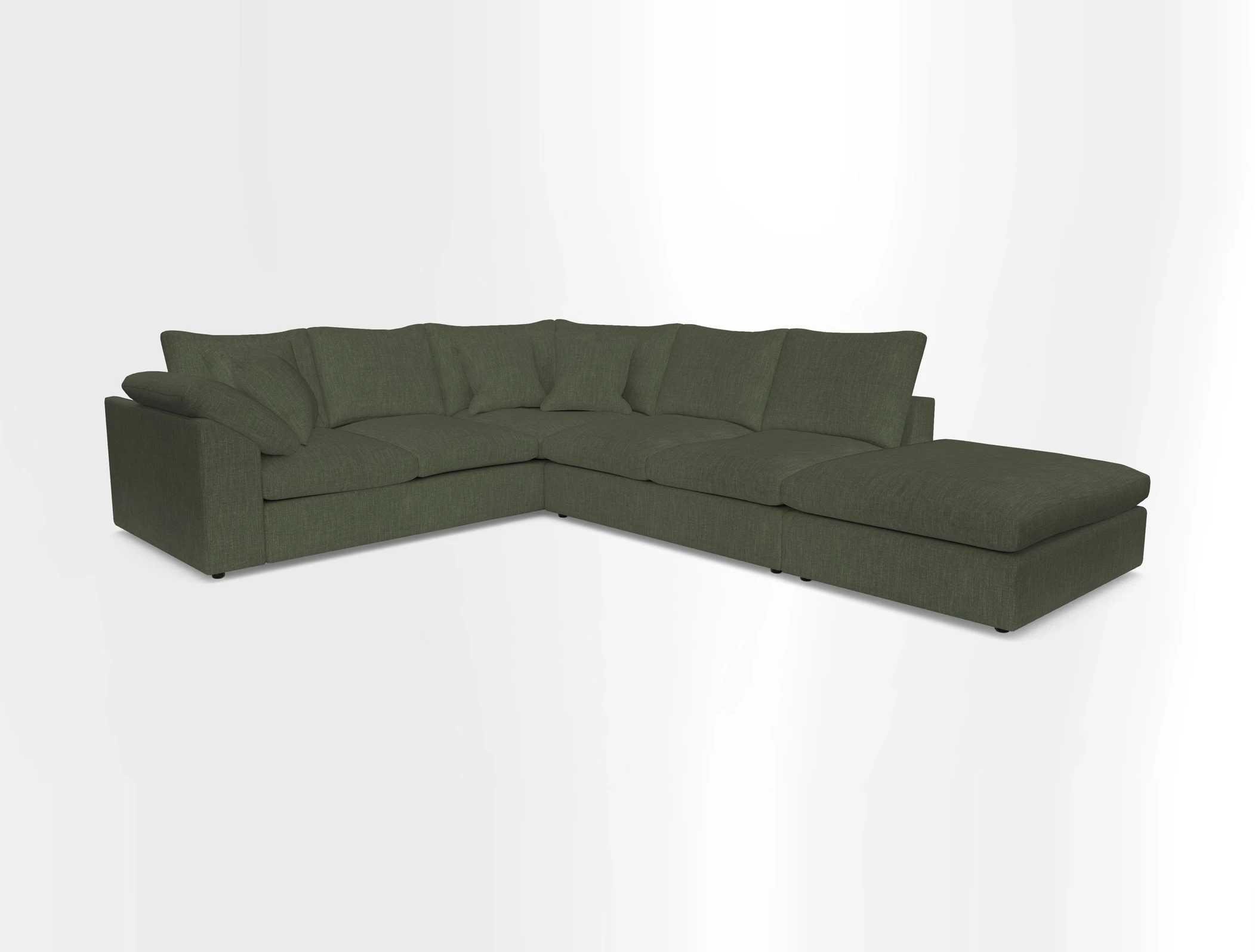 Big Softie Sloped Arm Large Corner Group LHF in Sahara Chalk
