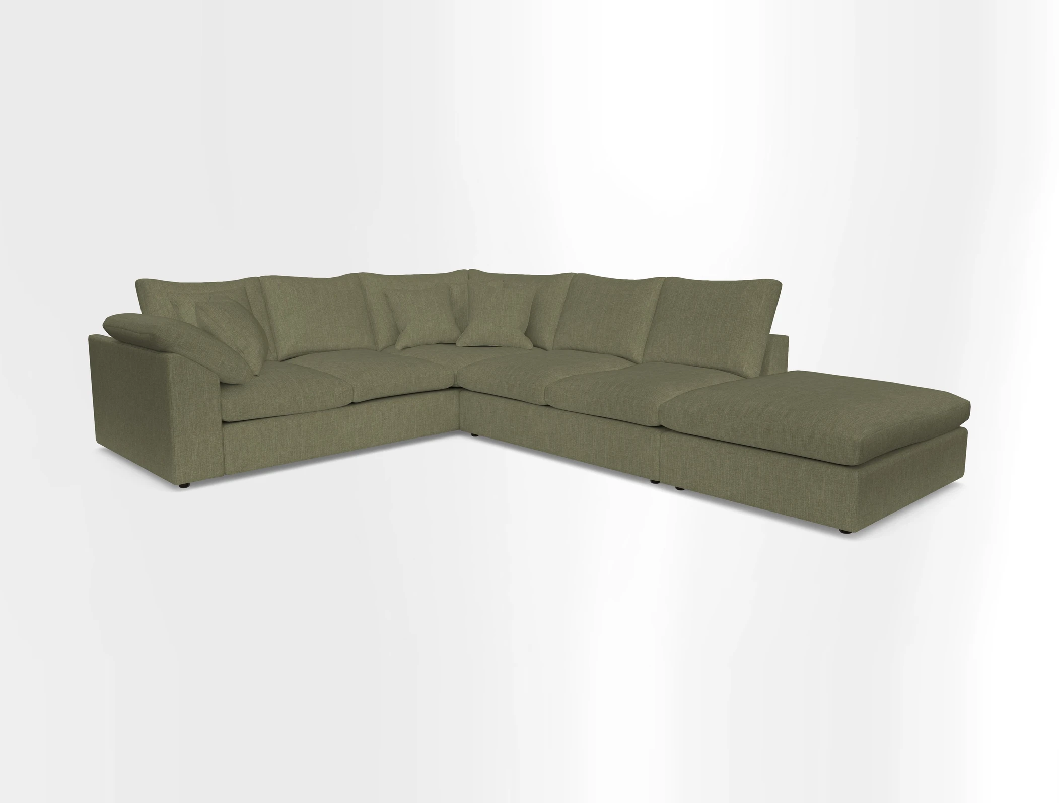 Big Softie Sloped Arm Large Corner Group LHF in Sahara Chalk