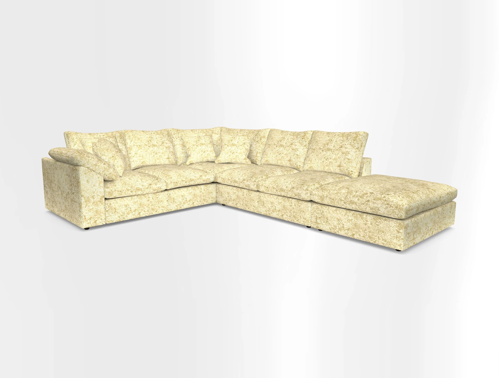 Big Softie Sloped Arm Large Corner Group LHF in Sahara Chalk