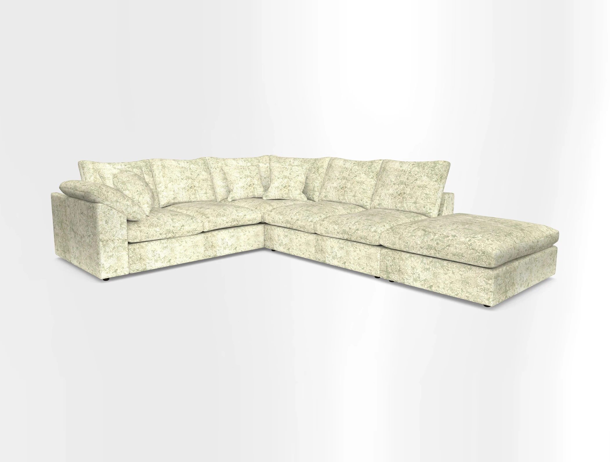 Big Softie Sloped Arm Large Corner Group LHF in Sahara Chalk
