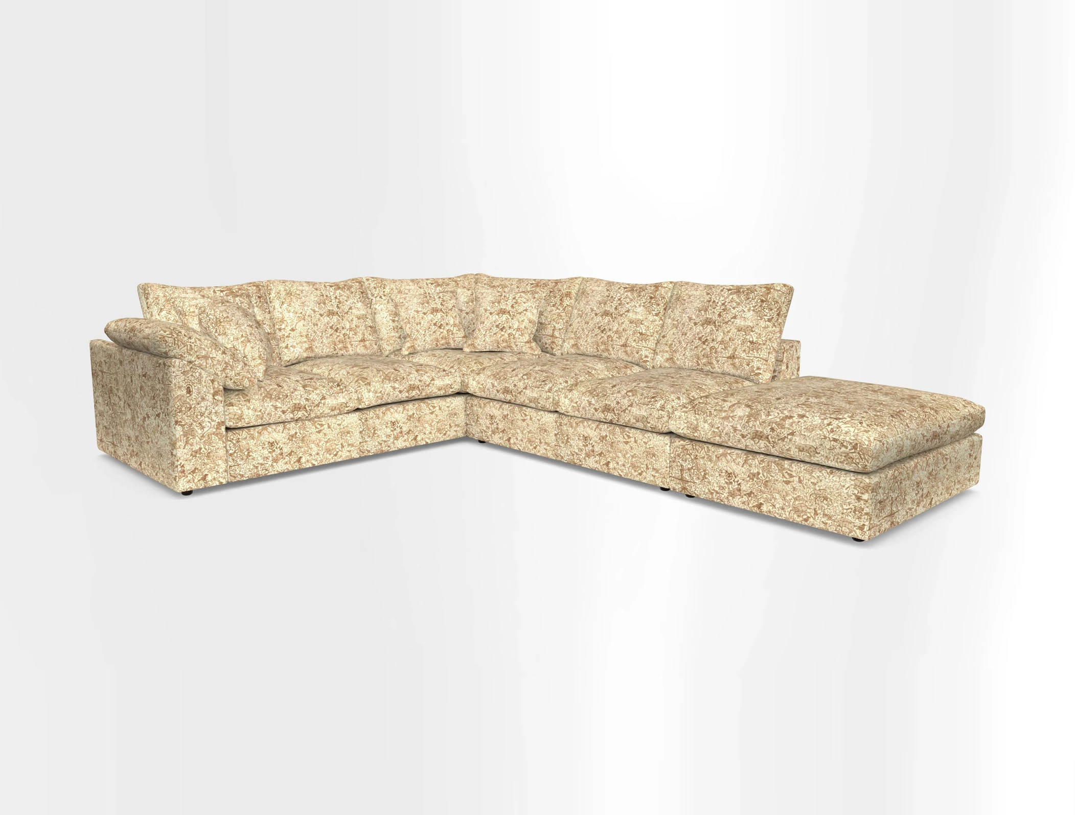 Big Softie Sloped Arm Large Corner Group LHF in Sahara Chalk