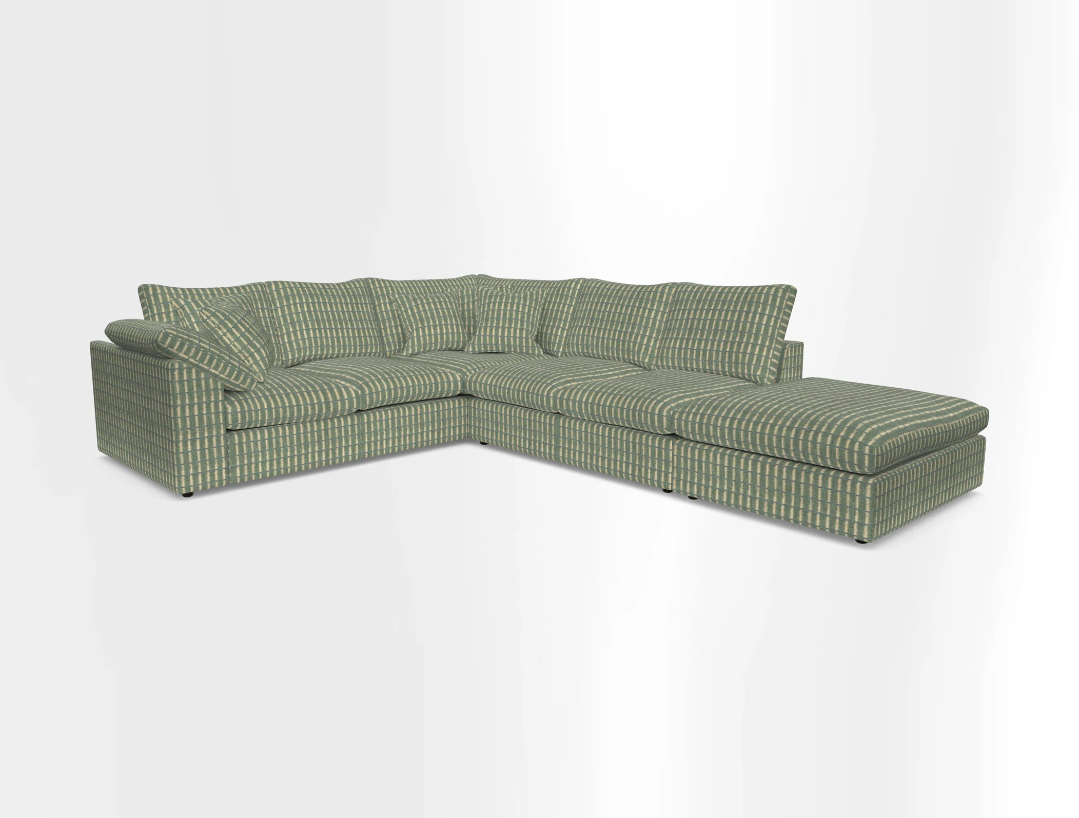 Big Softie Sloped Arm Large Corner Group LHF in Sahara Chalk