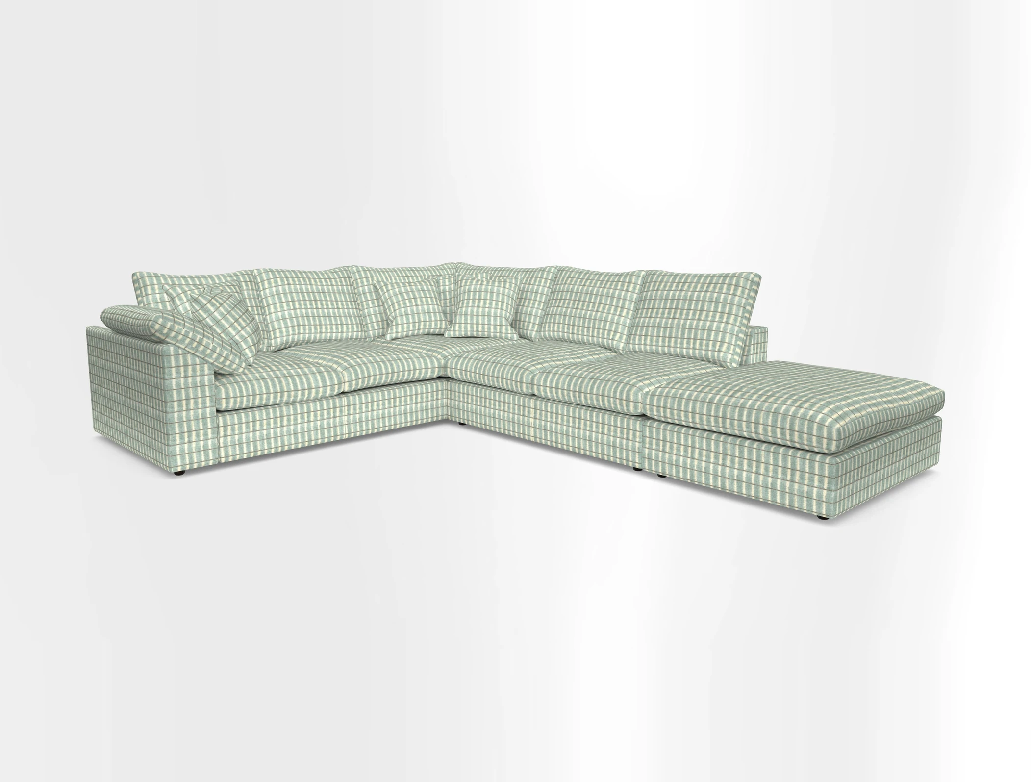 Big Softie Sloped Arm Large Corner Group LHF in Sahara Chalk