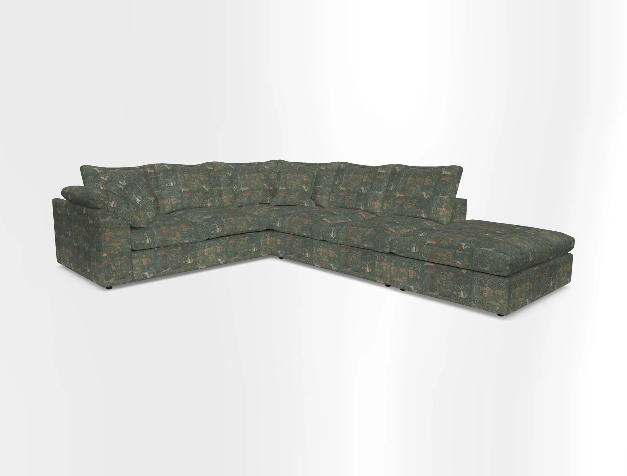 Big Softie Sloped Arm Large Corner Group LHF in Sahara Chalk