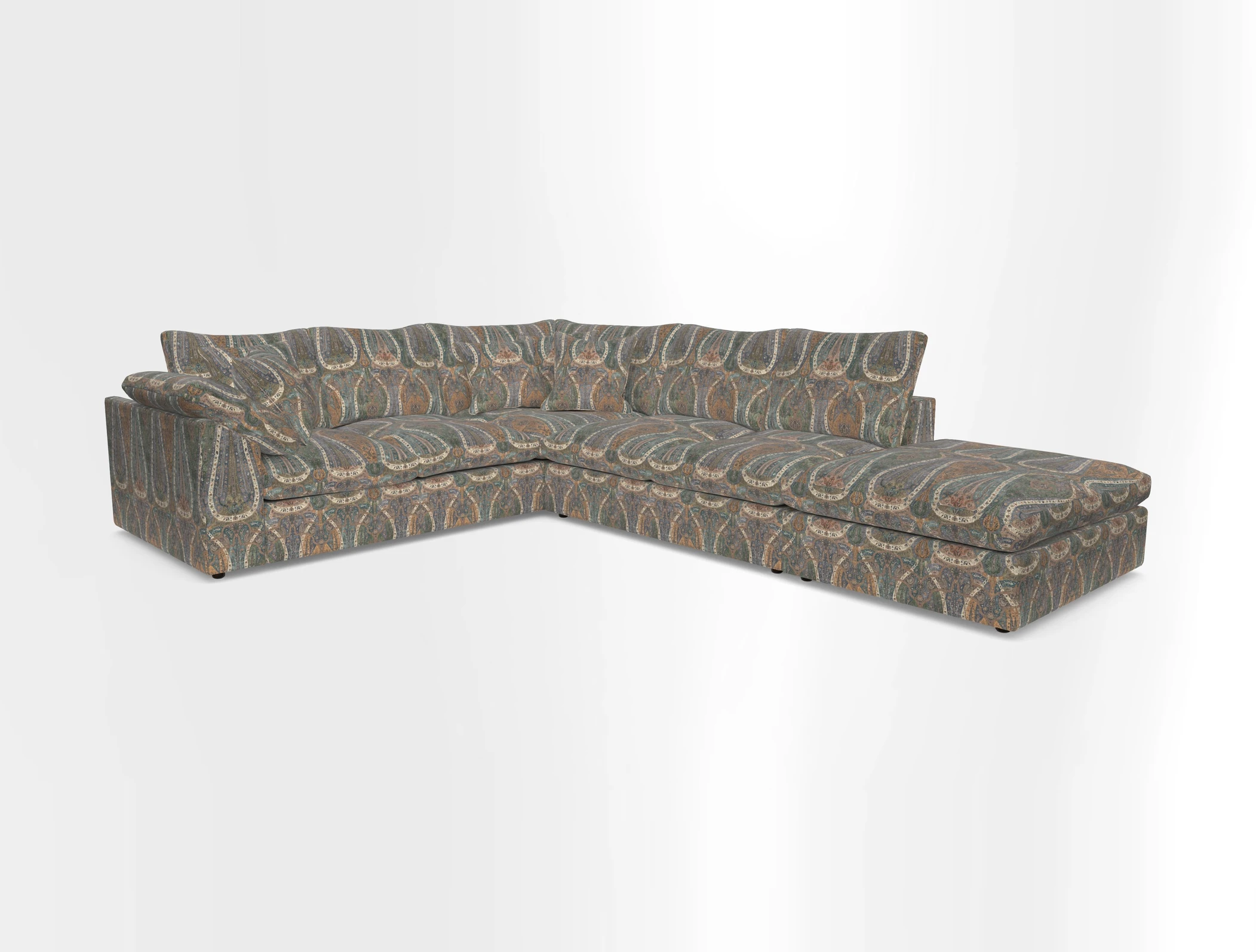 Big Softie Sloped Arm Large Corner Group LHF in Sahara Chalk