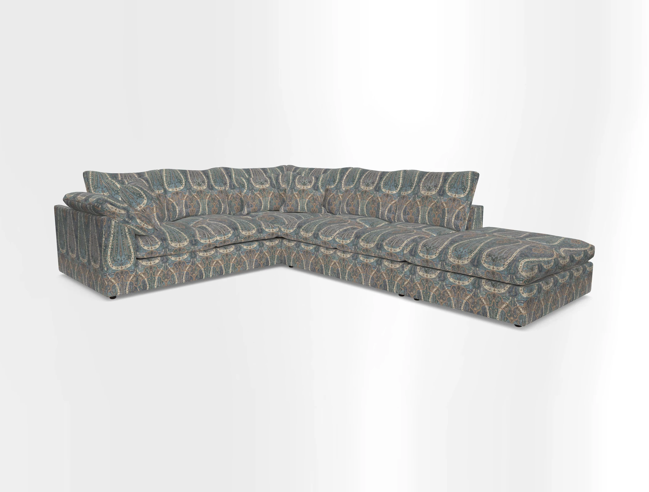 Big Softie Sloped Arm Large Corner Group LHF in Sahara Chalk