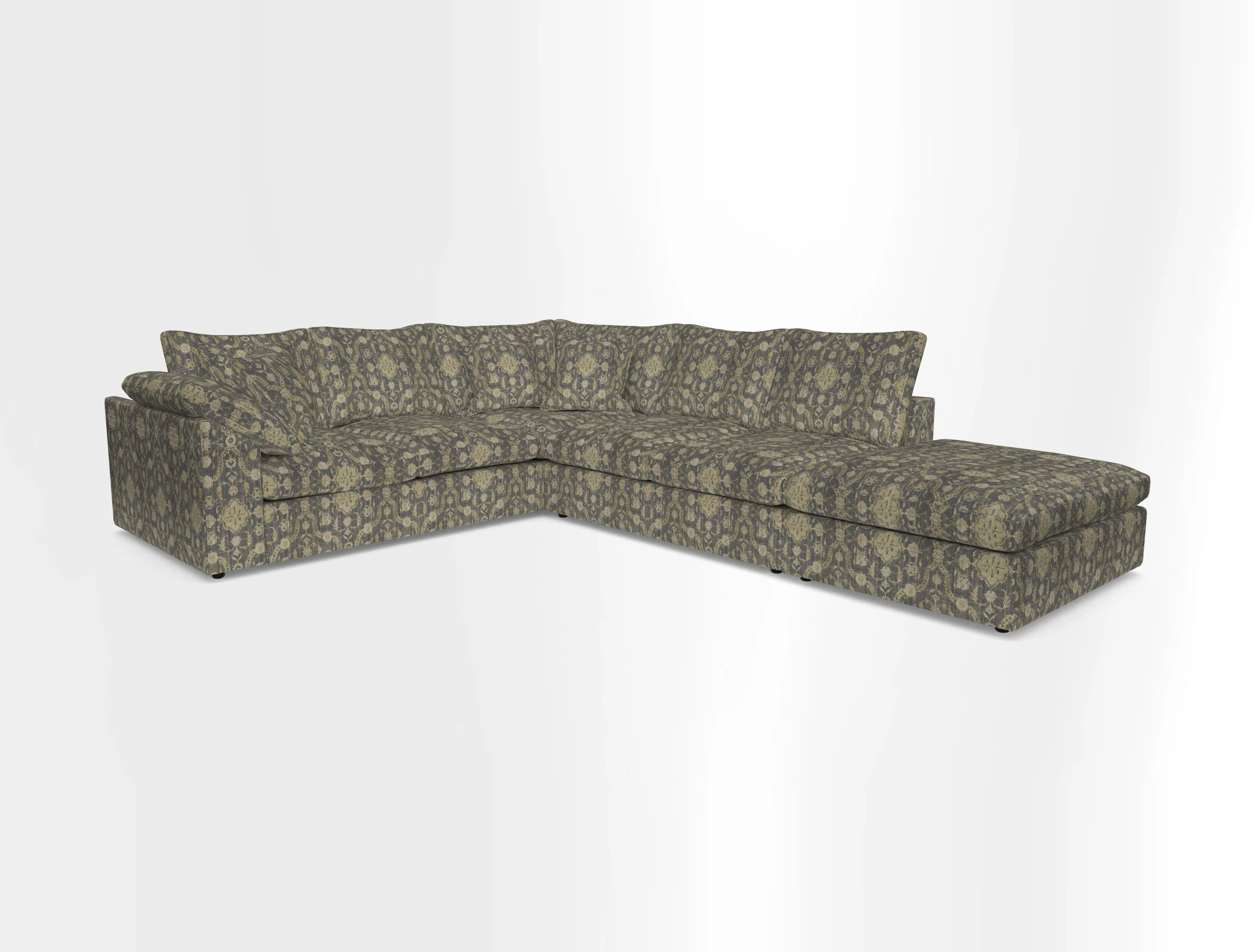 Big Softie Sloped Arm Large Corner Group LHF in Sahara Chalk