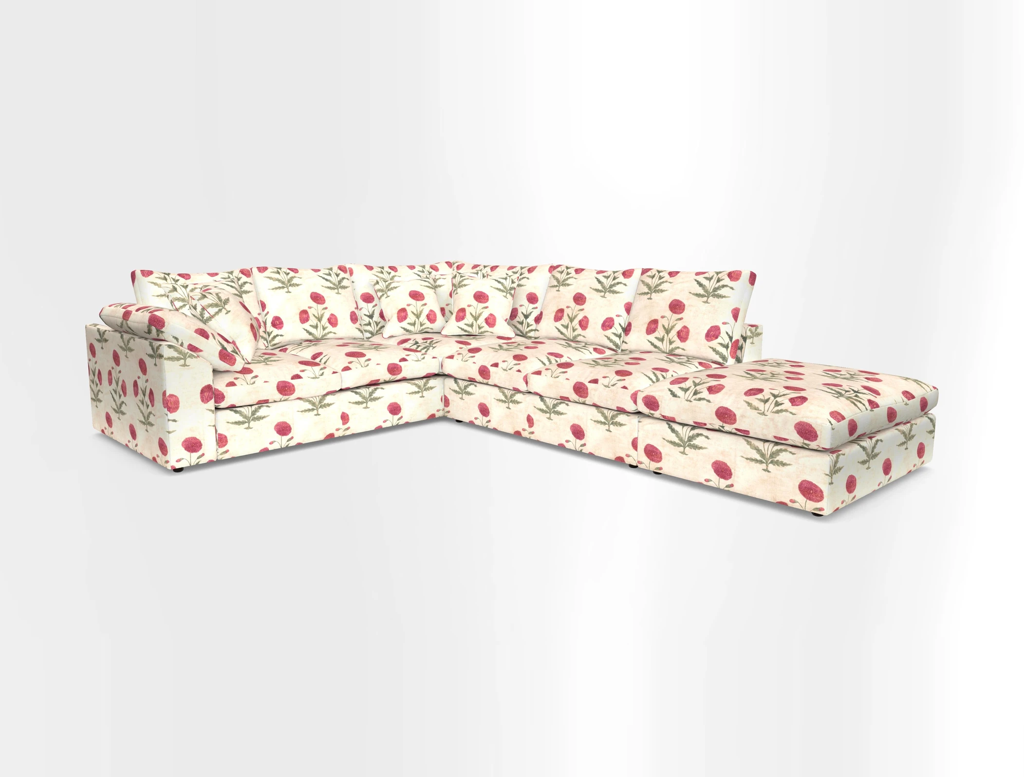 Big Softie Sloped Arm Large Corner Group LHF in Sahara Chalk