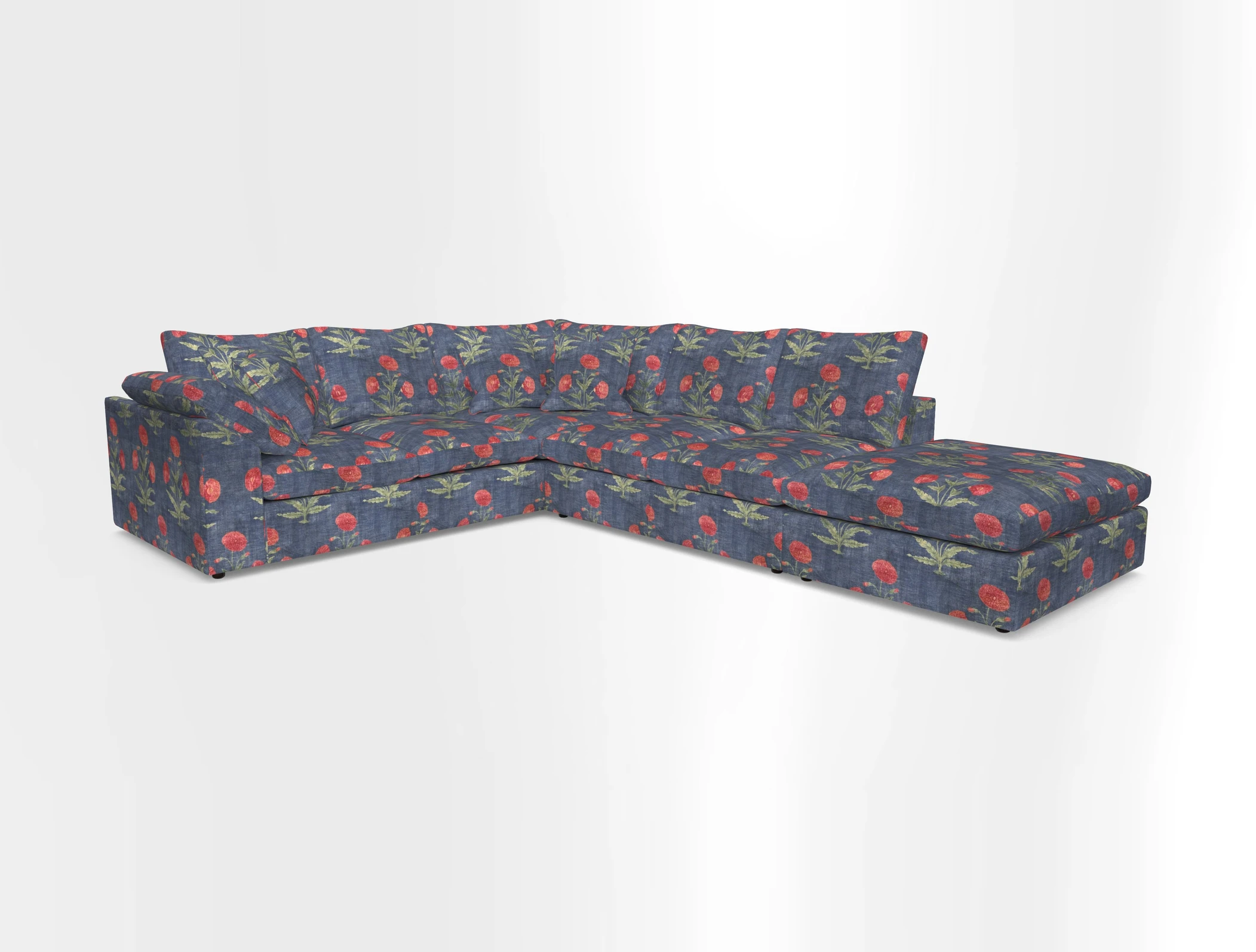 Big Softie Sloped Arm Large Corner Group LHF in Sahara Chalk