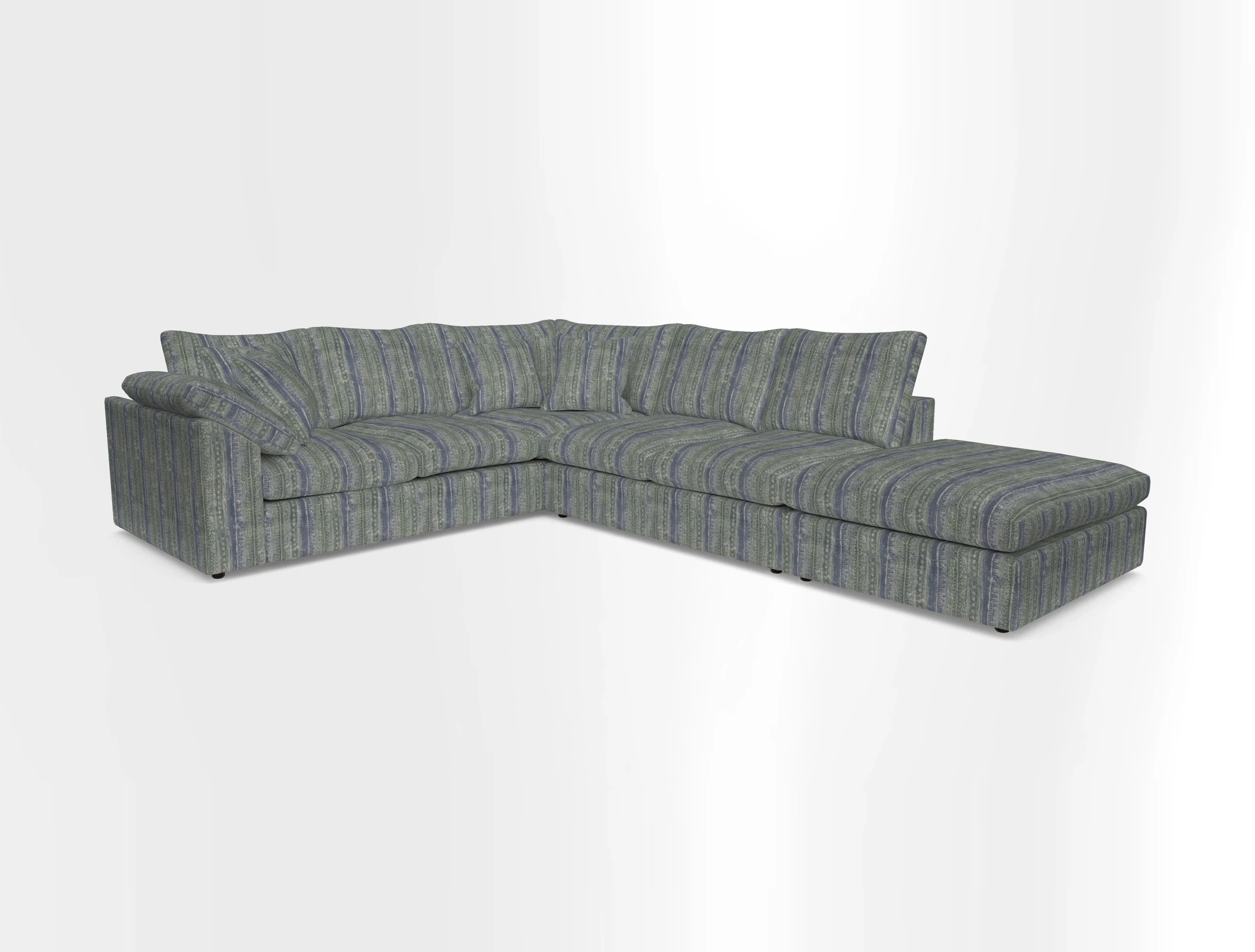 Big Softie Sloped Arm Large Corner Group LHF in Sahara Chalk