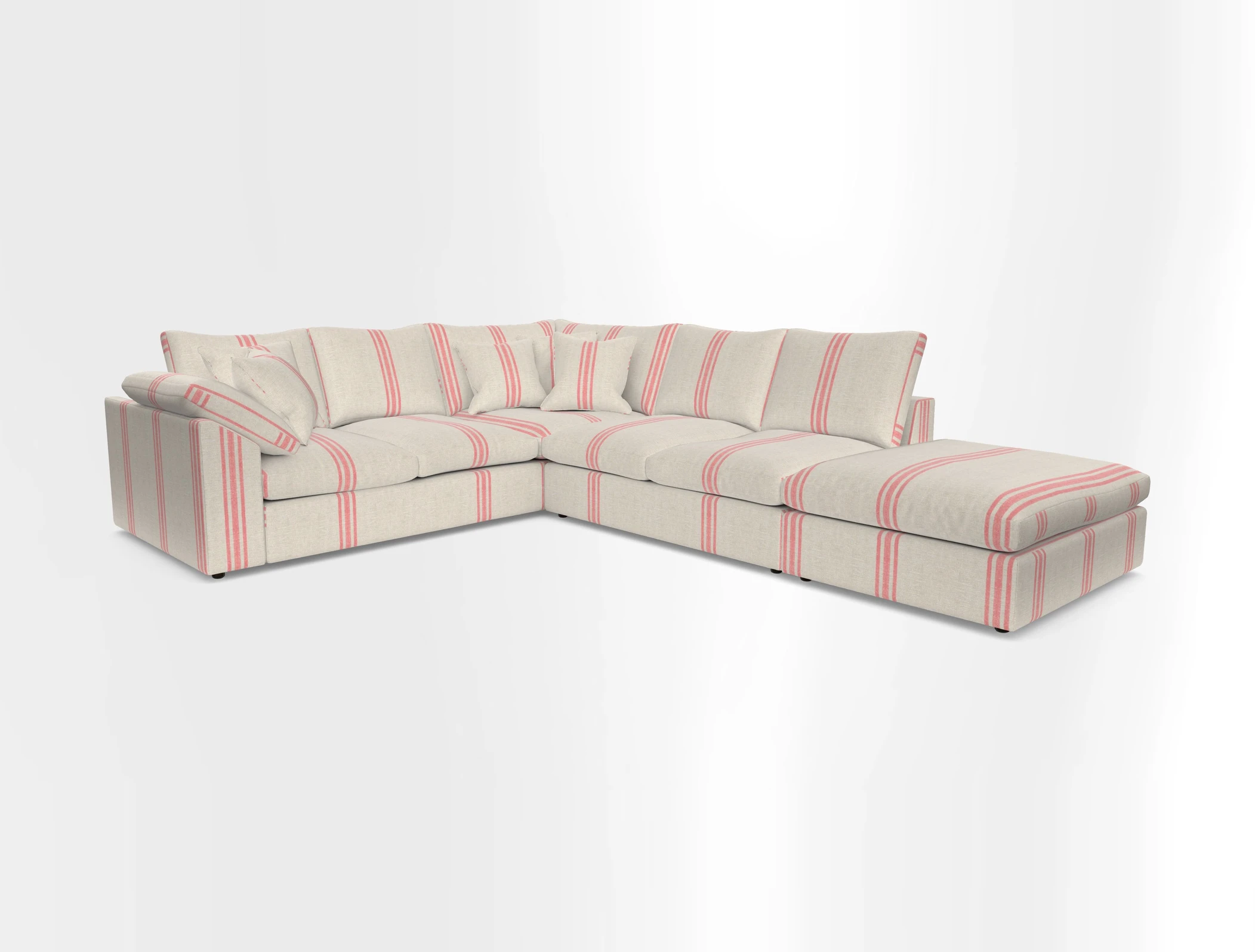 Big Softie Sloped Arm Large Corner Group LHF in Sahara Chalk