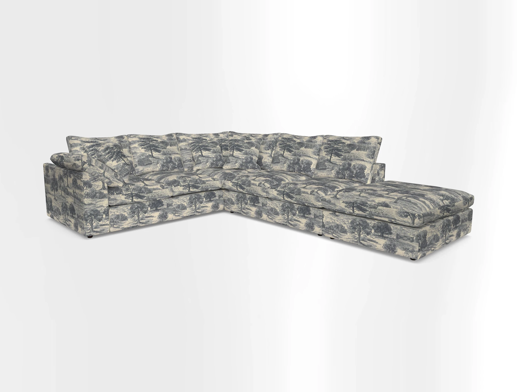 Big Softie Sloped Arm Large Corner Group LHF in Sahara Chalk