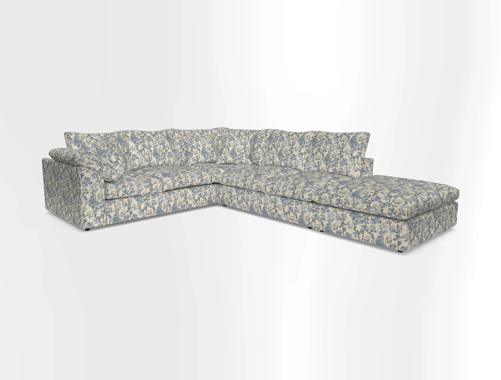 Big Softie Sloped Arm Large Corner Group LHF in Sahara Chalk