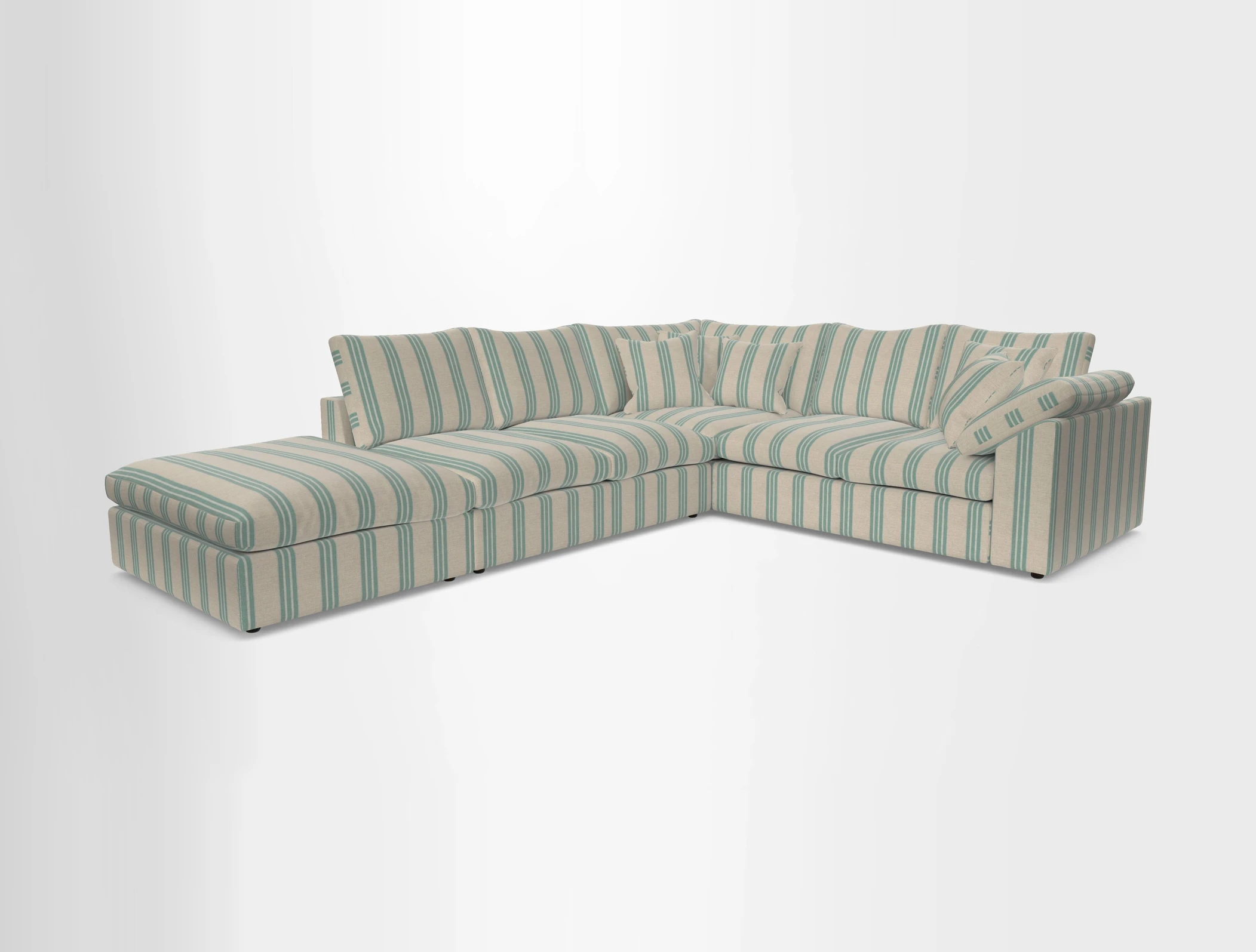 Big Softie Sloped Arm Large Corner Group RHF in Sahara Chalk
