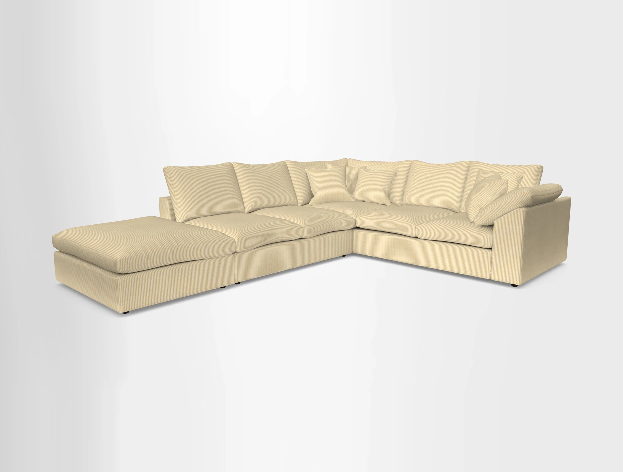 Big Softie Sloped Arm Large Corner Group RHF in Sahara Chalk