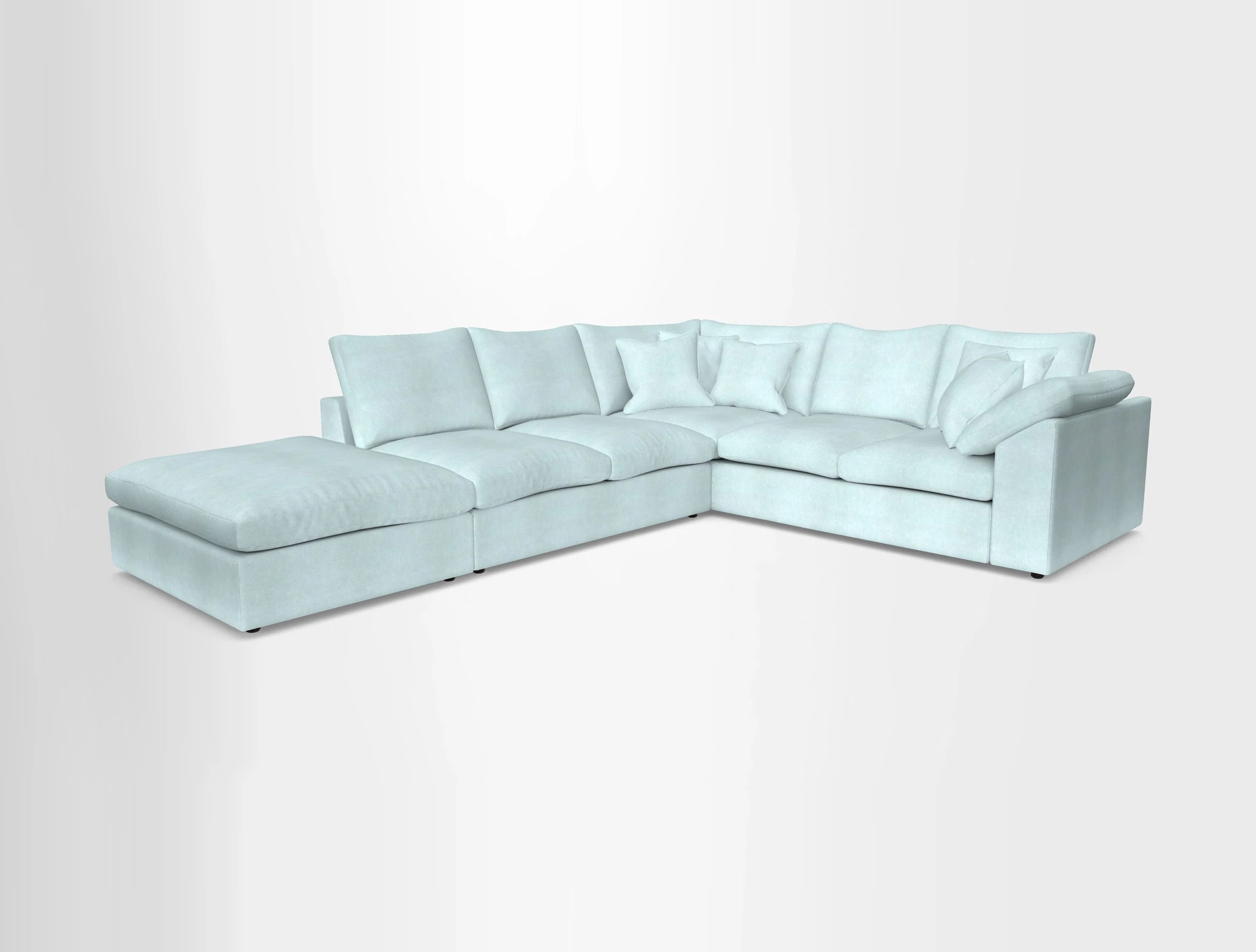 Big Softie Sloped Arm Large Corner Group RHF in Sahara Chalk