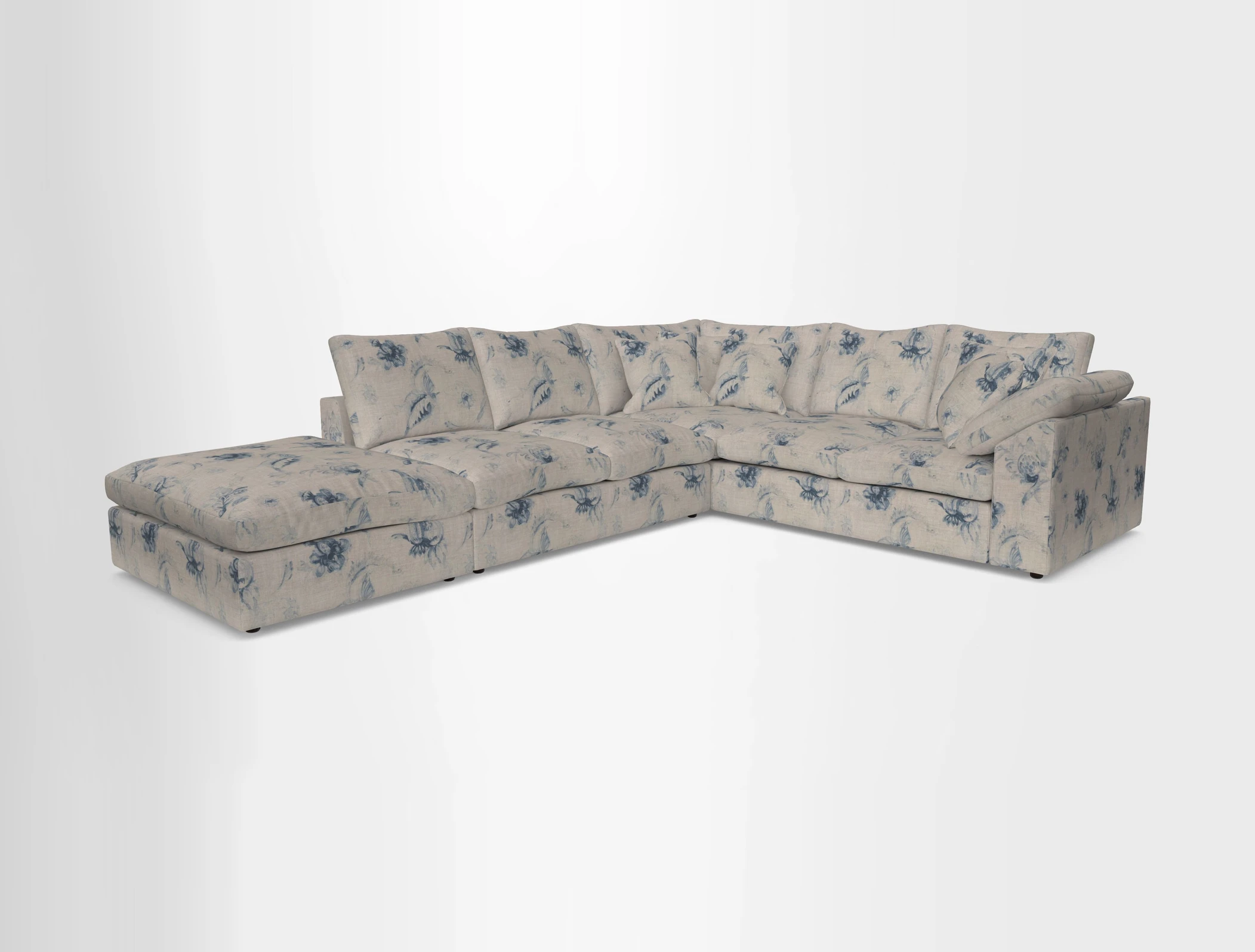 Big Softie Sloped Arm Large Corner Group RHF in Sahara Chalk