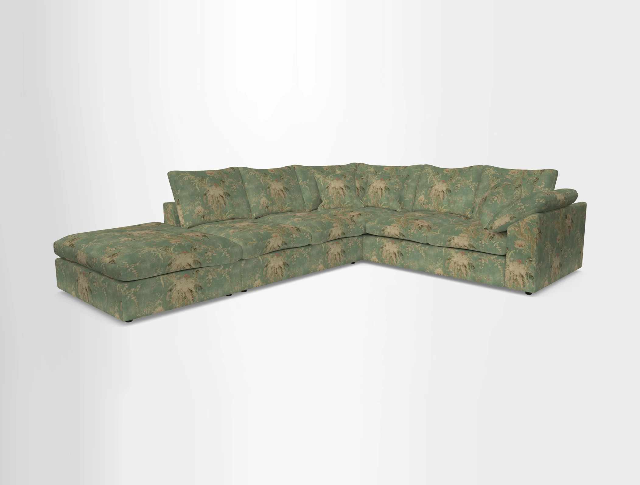 Big Softie Sloped Arm Large Corner Group RHF in Sahara Chalk