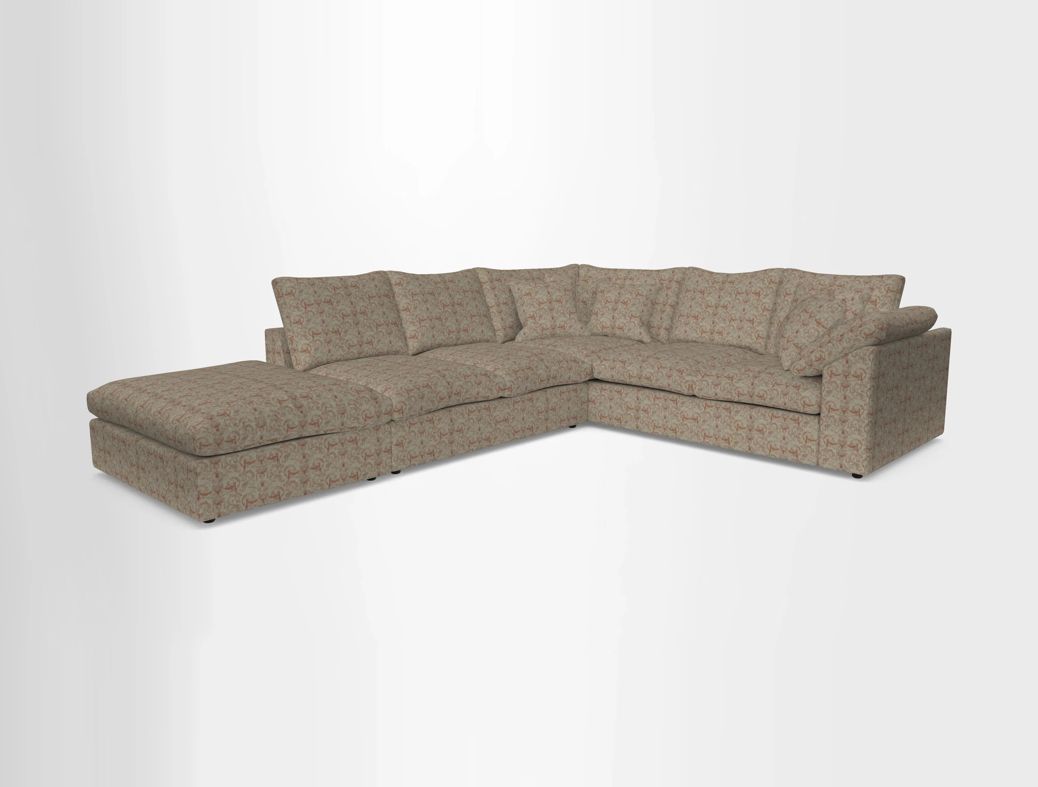 Big Softie Sloped Arm Large Corner Group RHF in Sahara Chalk