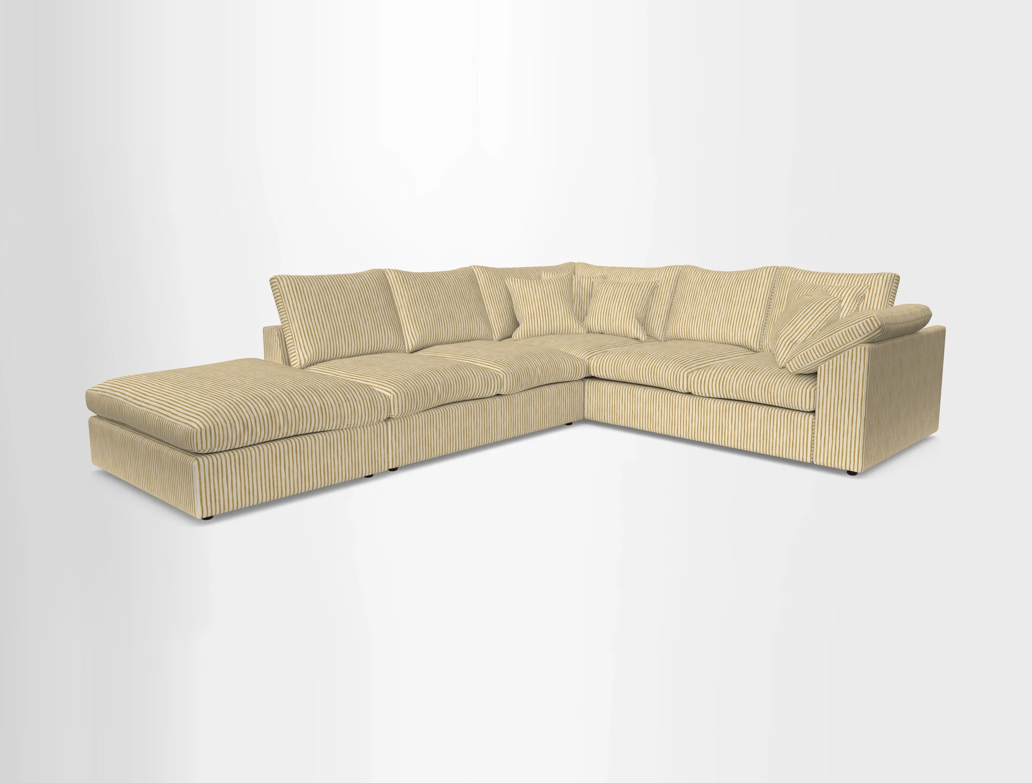 Big Softie Sloped Arm Large Corner Group RHF in Sahara Chalk