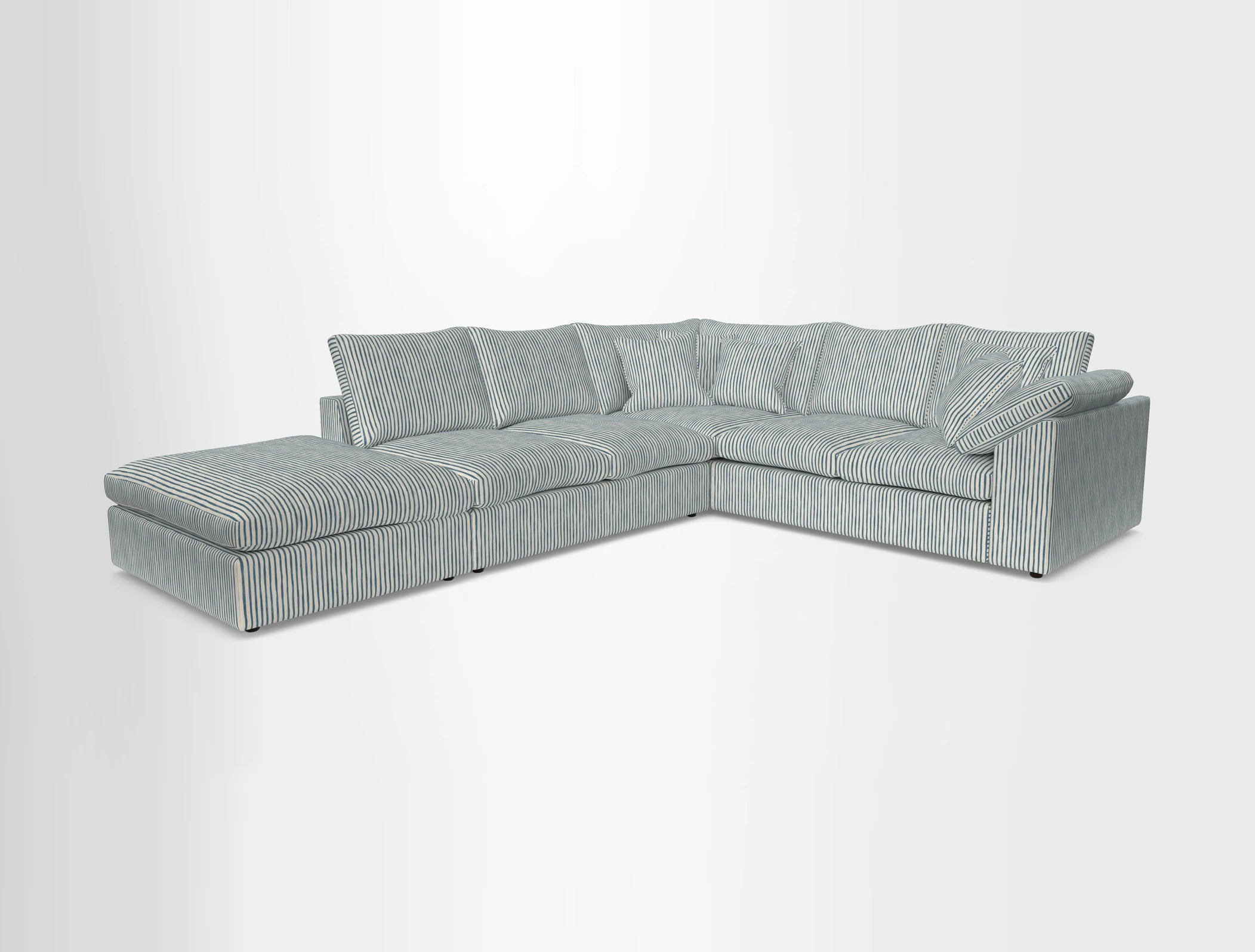 Big Softie Sloped Arm Large Corner Group RHF in Sahara Chalk