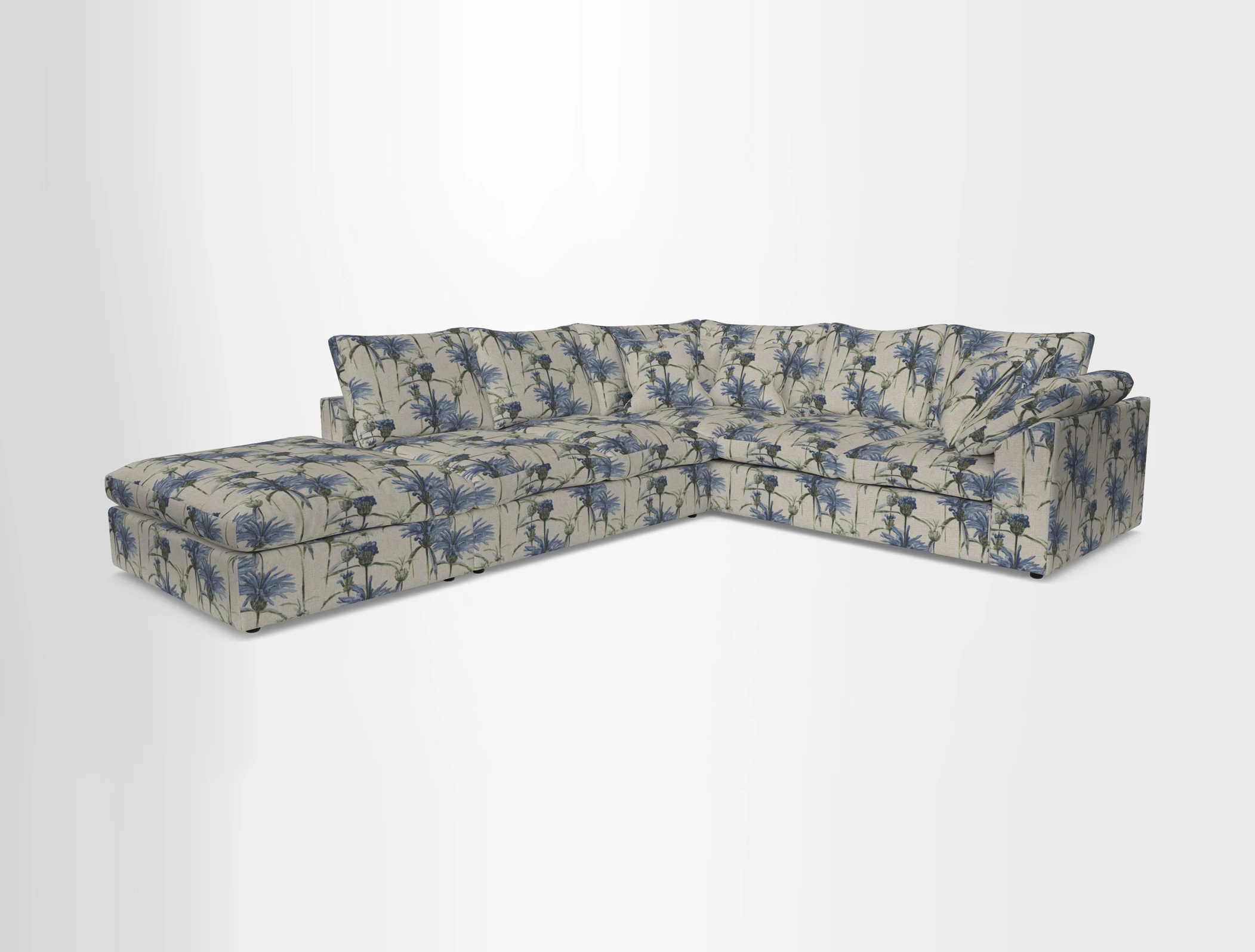 Big Softie Sloped Arm Large Corner Group RHF in Sahara Chalk