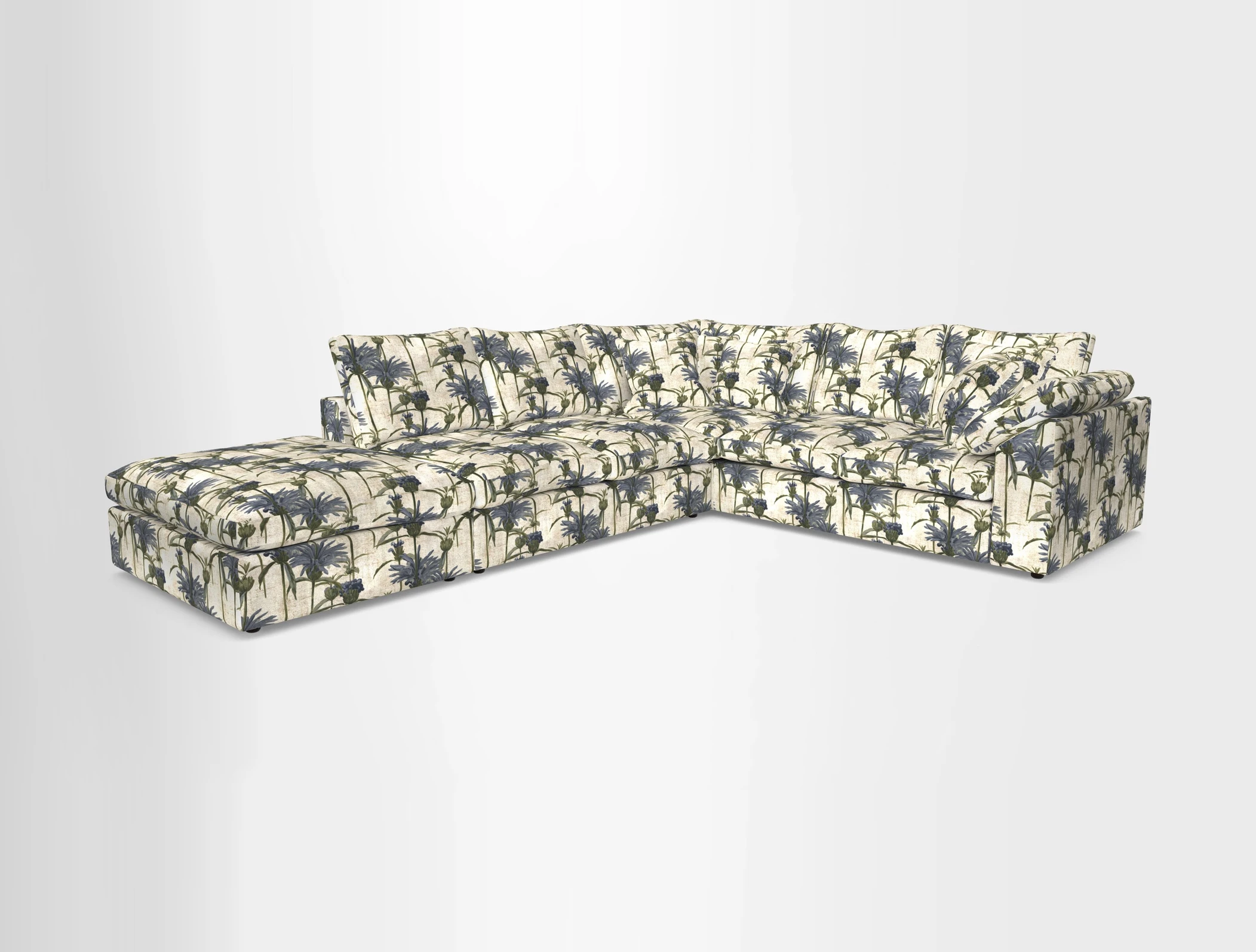 Big Softie Sloped Arm Large Corner Group RHF in Sahara Chalk