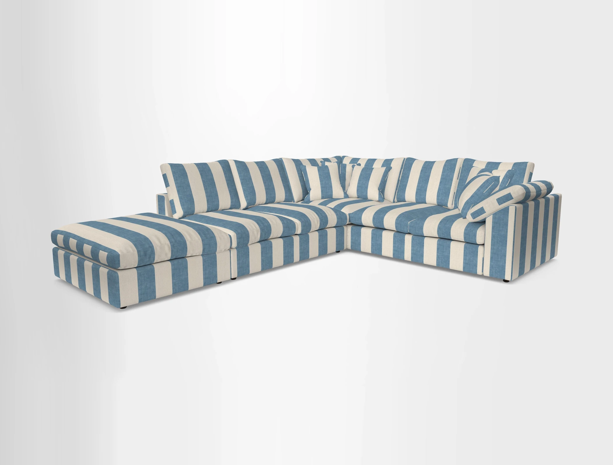 Big Softie Sloped Arm Large Corner Group RHF in Sahara Chalk