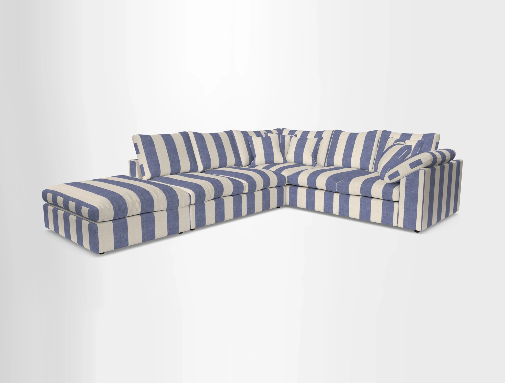 Big Softie Sloped Arm Large Corner Group RHF in Sahara Chalk