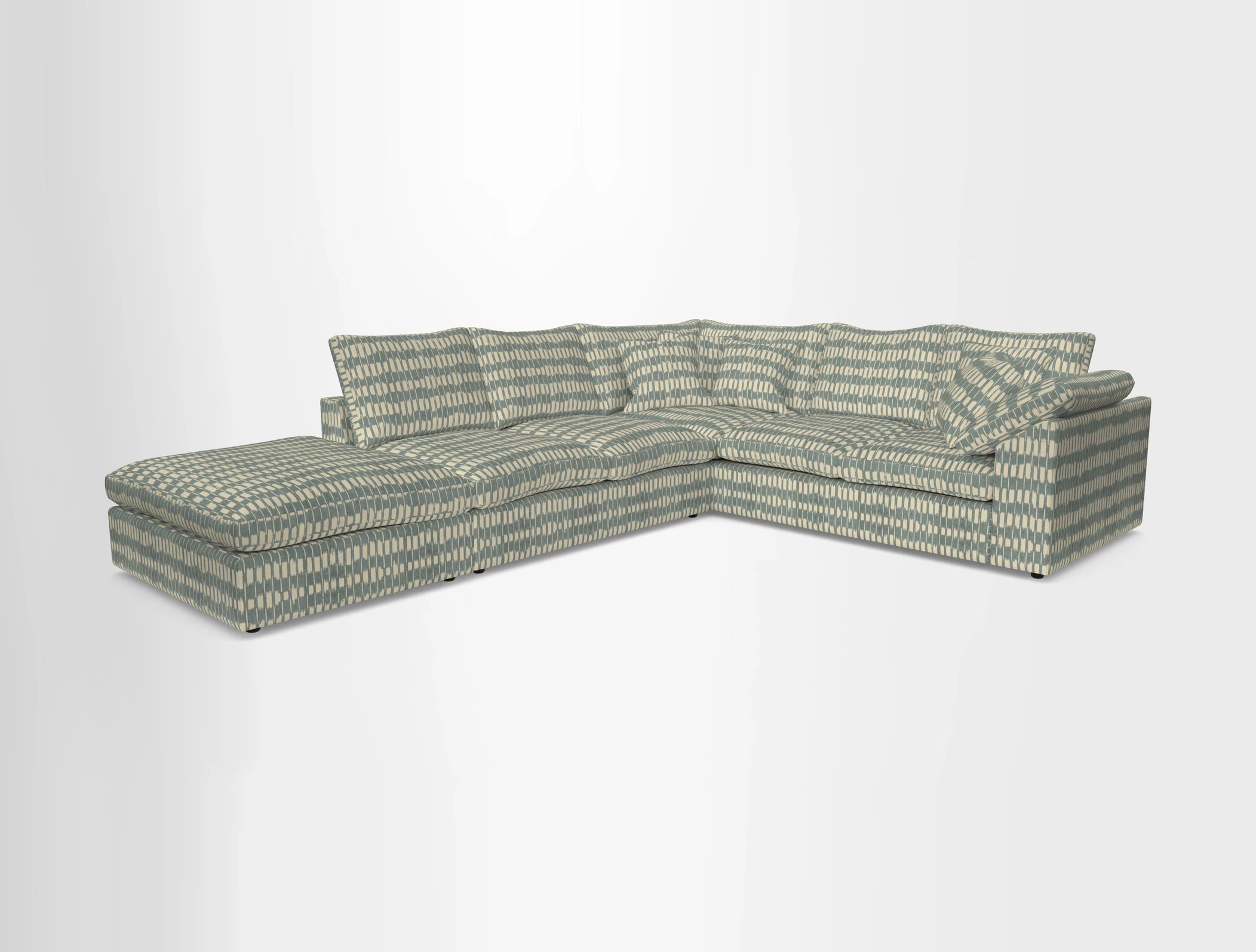 Big Softie Sloped Arm Large Corner Group RHF in Sahara Chalk