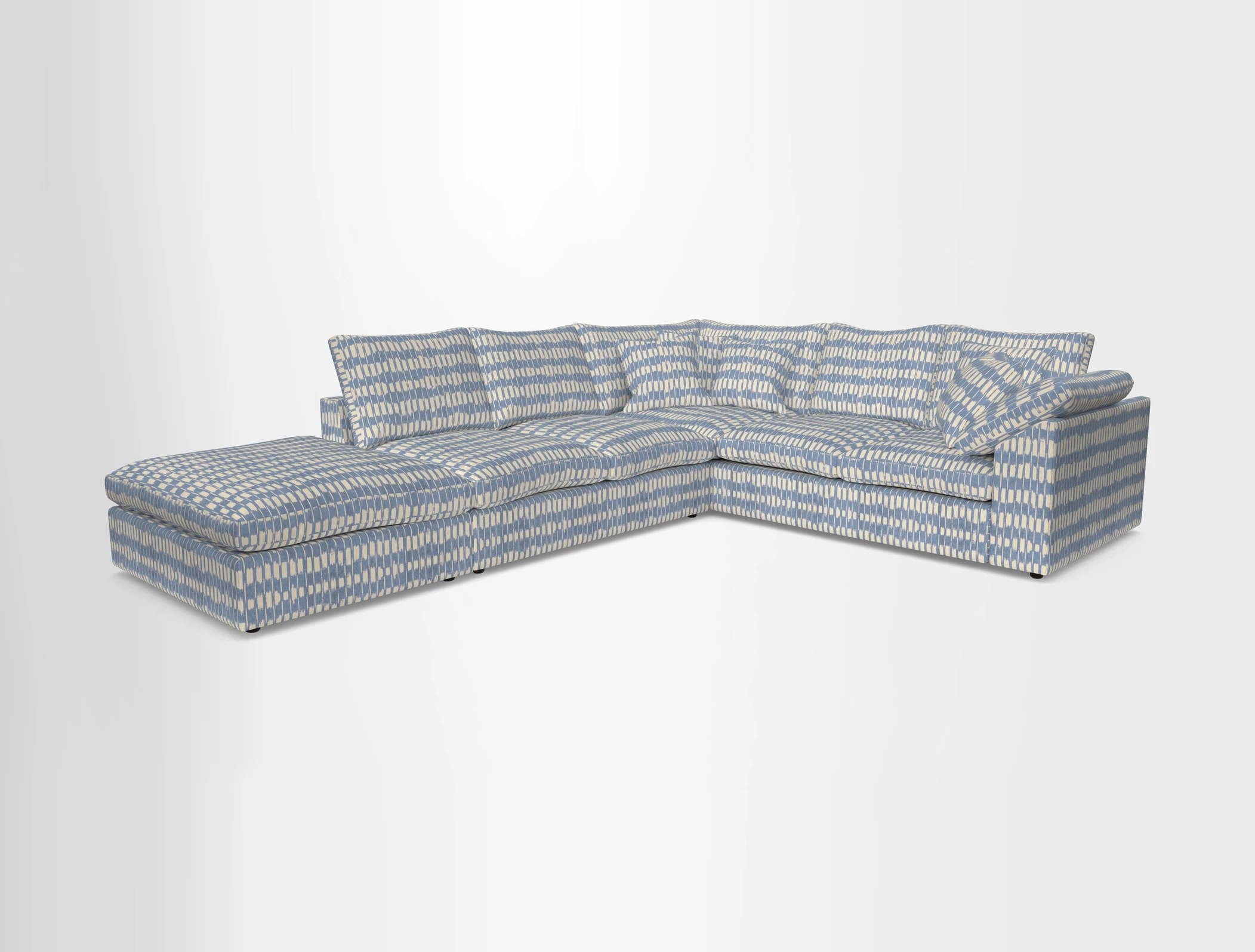 Big Softie Sloped Arm Large Corner Group RHF in Sahara Chalk