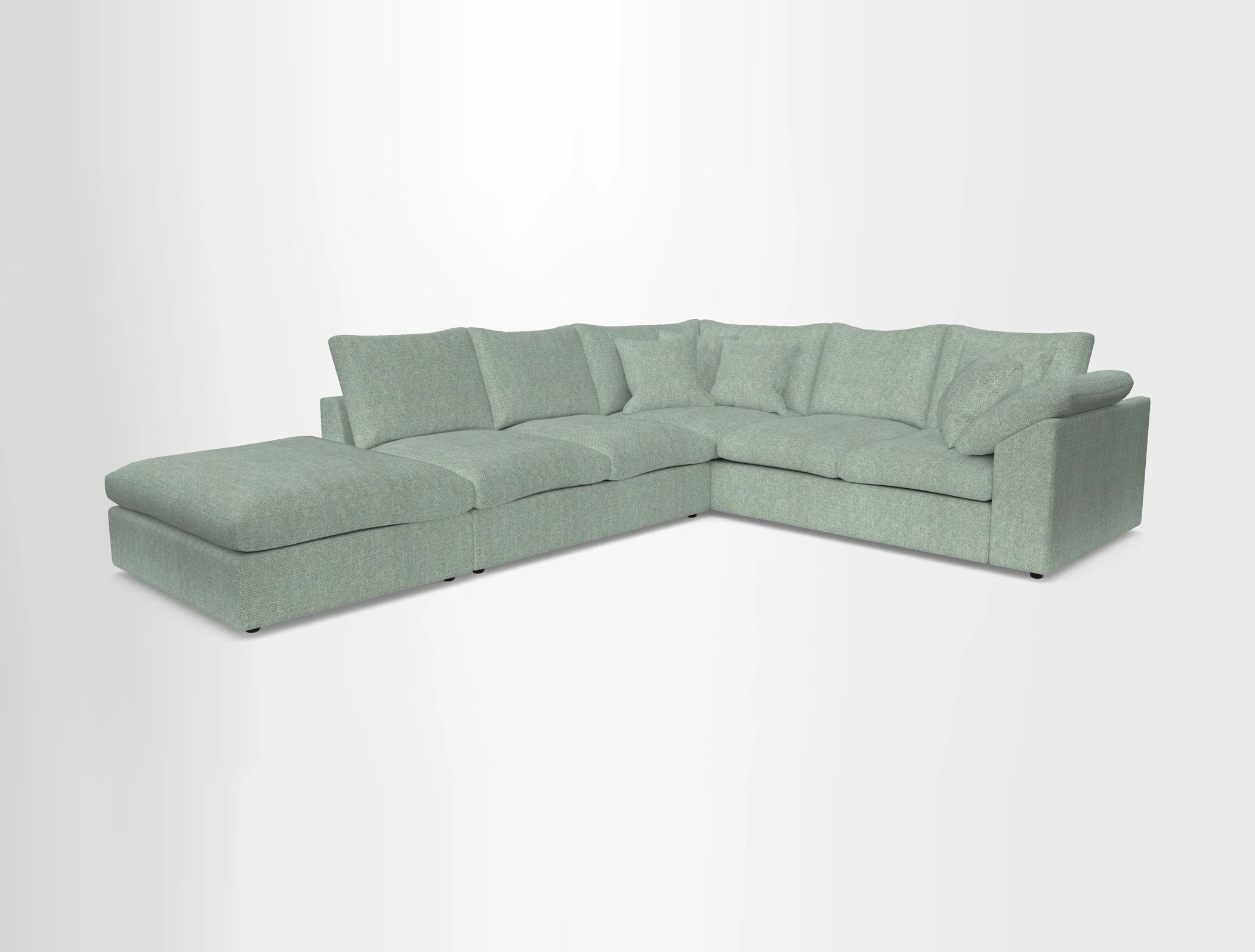 Big Softie Sloped Arm Large Corner Group RHF in Sahara Chalk